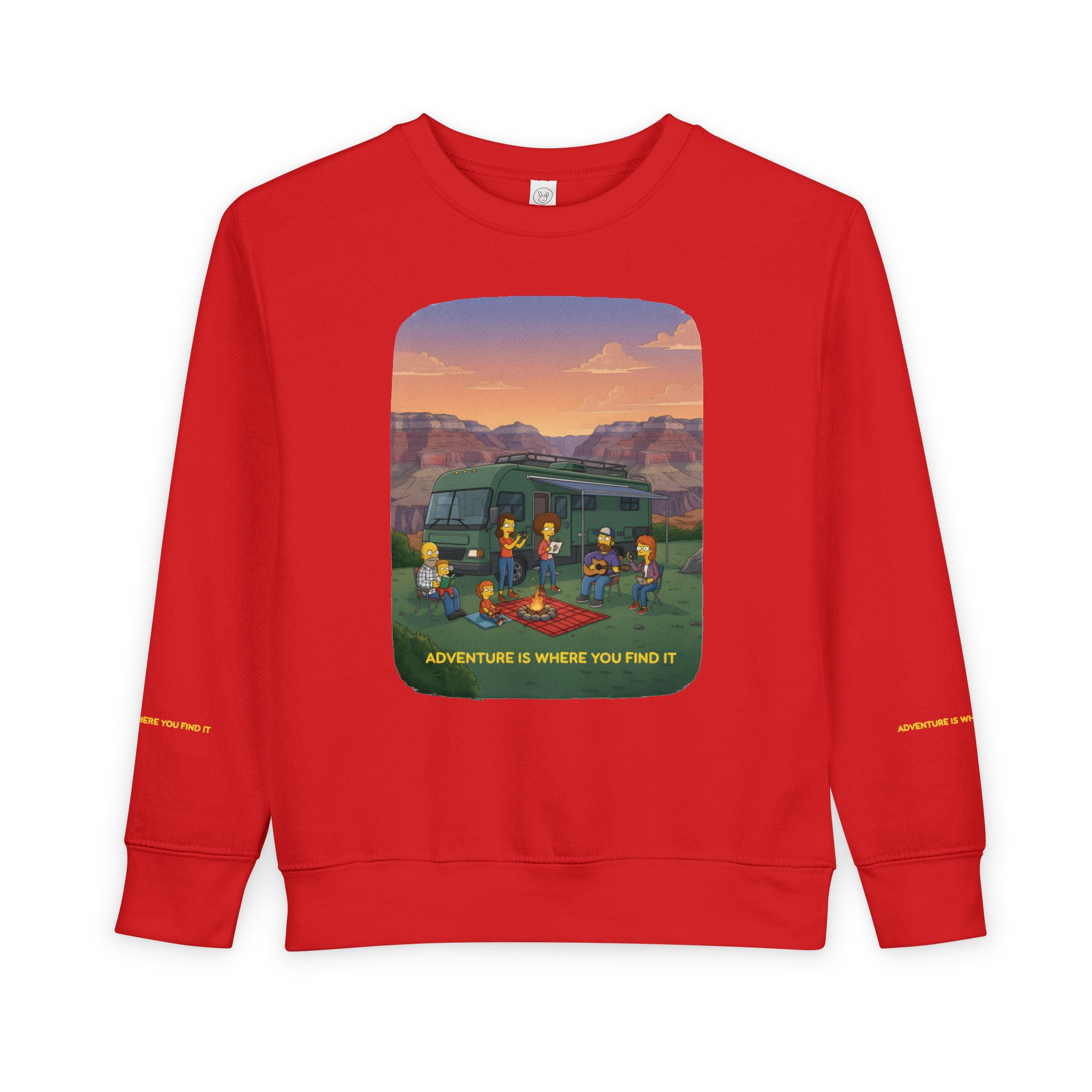 Toddler Sweatshirt - "Adventure Is Where You Find It" (Design Sitcom-Line)