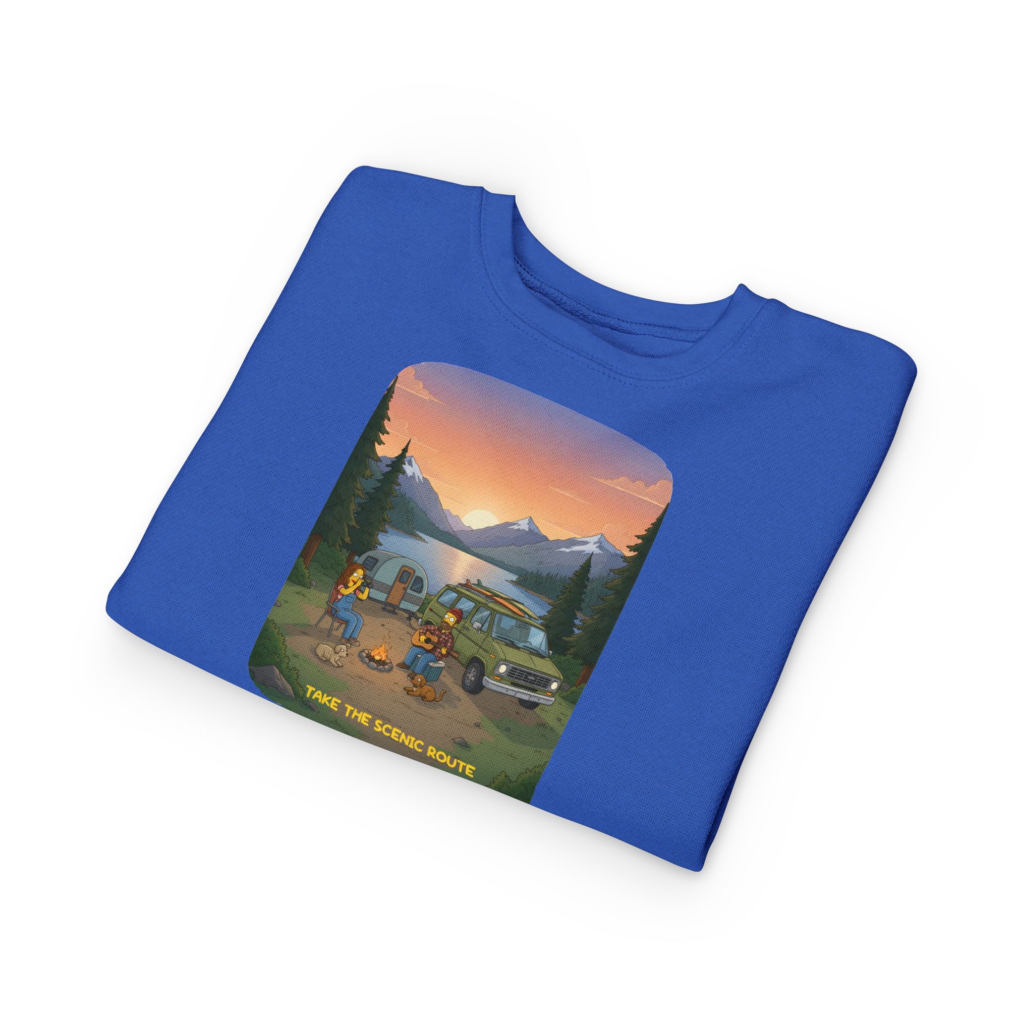 Toddler Sweatshirt - "Take The Scenic Route" (Design Sitcom-Line)