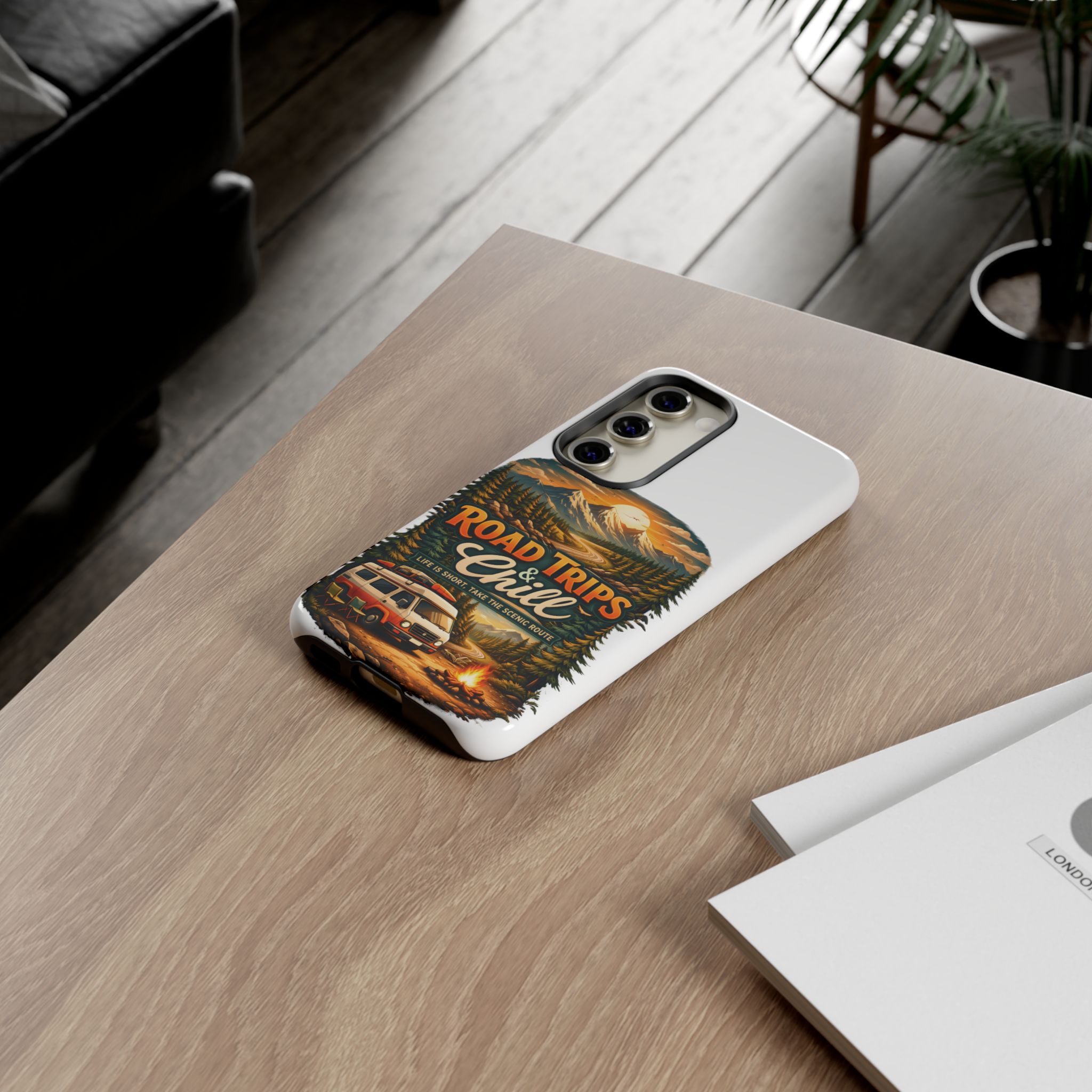 Phone Case — "Road Trips and Chill" (Design Scenic-Line)