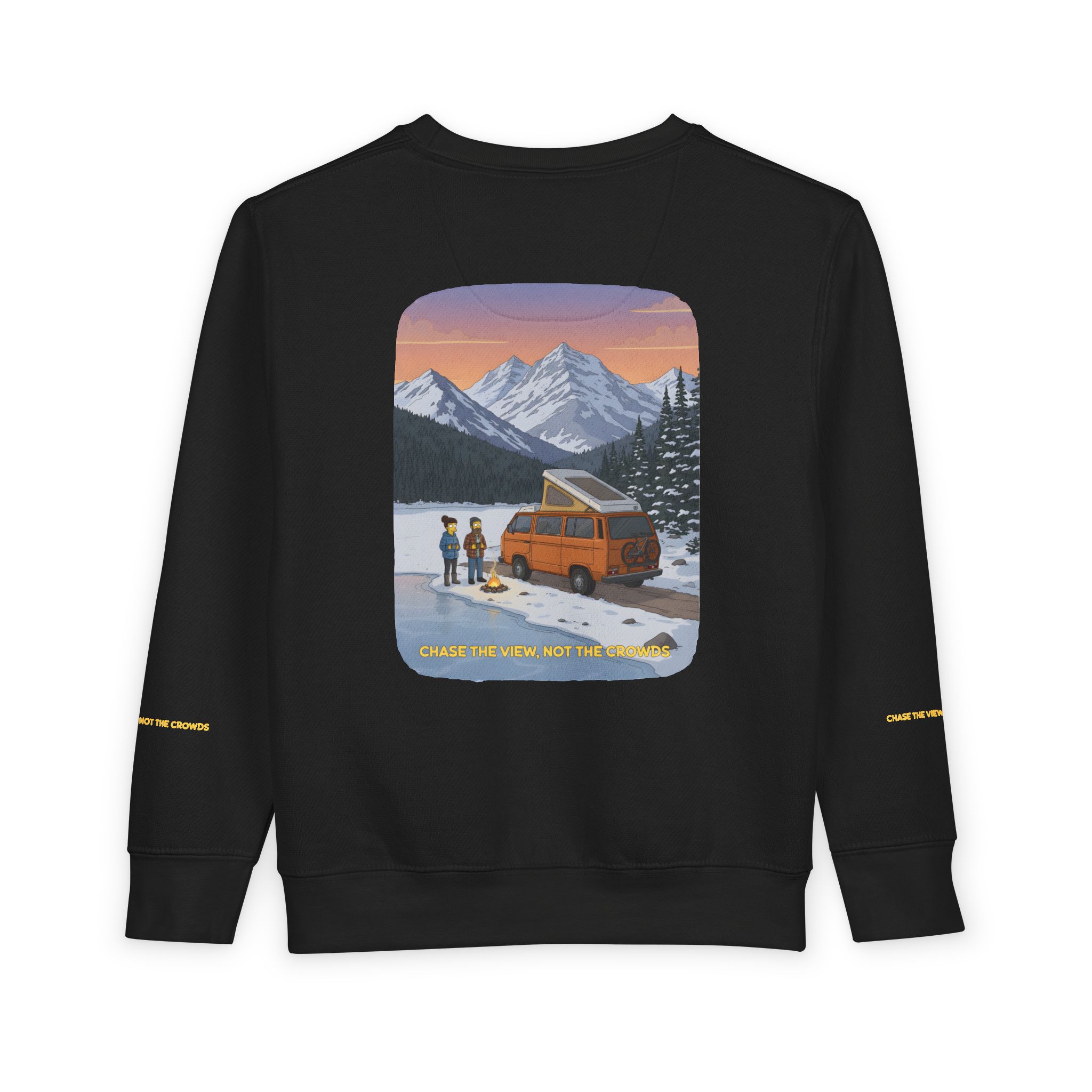 Toddler Sweatshirt - "Chase The Views-Not The Crowds" (Design Sitcom-Line)