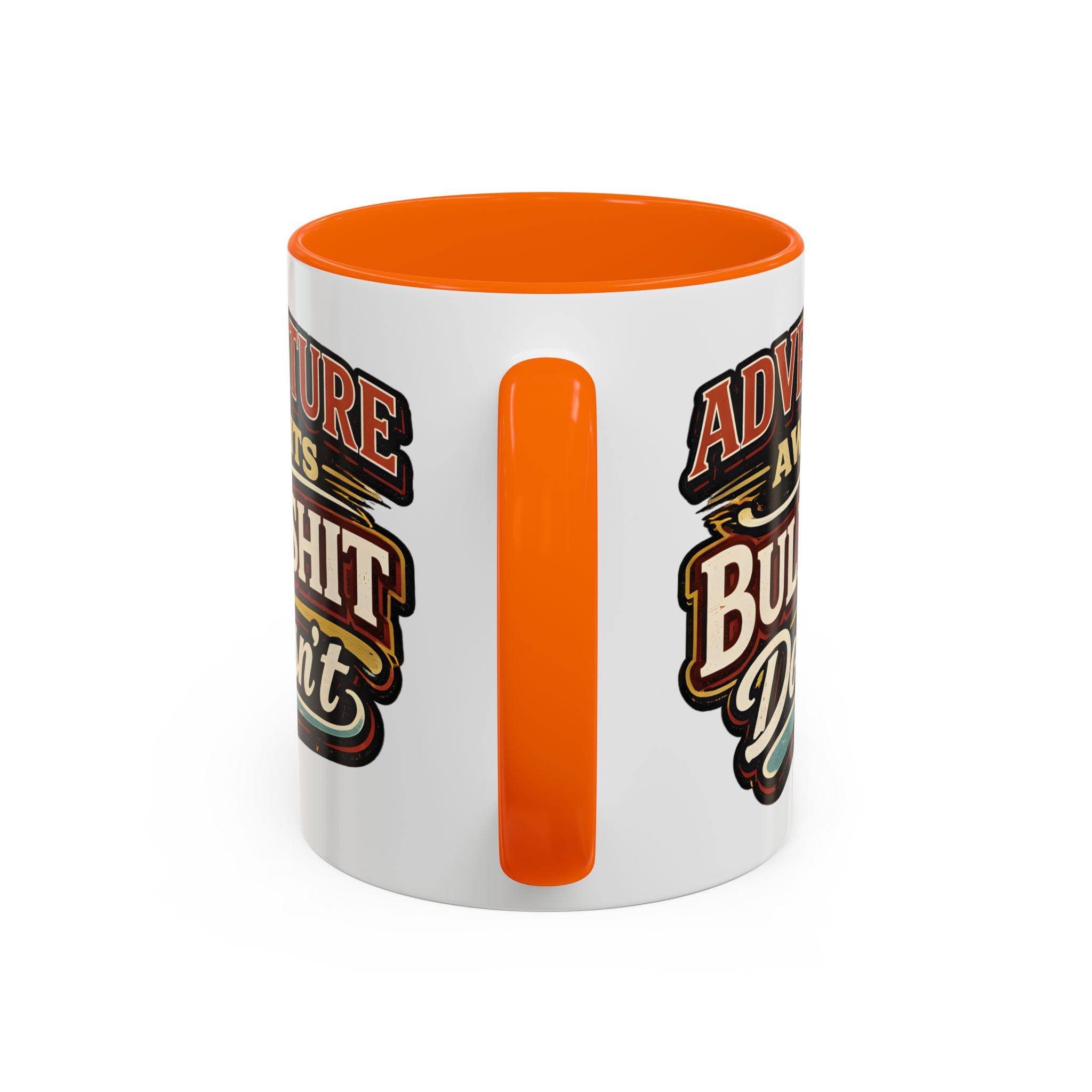 Accent Coffee Mug (11, 15oz) — "Adventure Awaits" Design F**K-Line