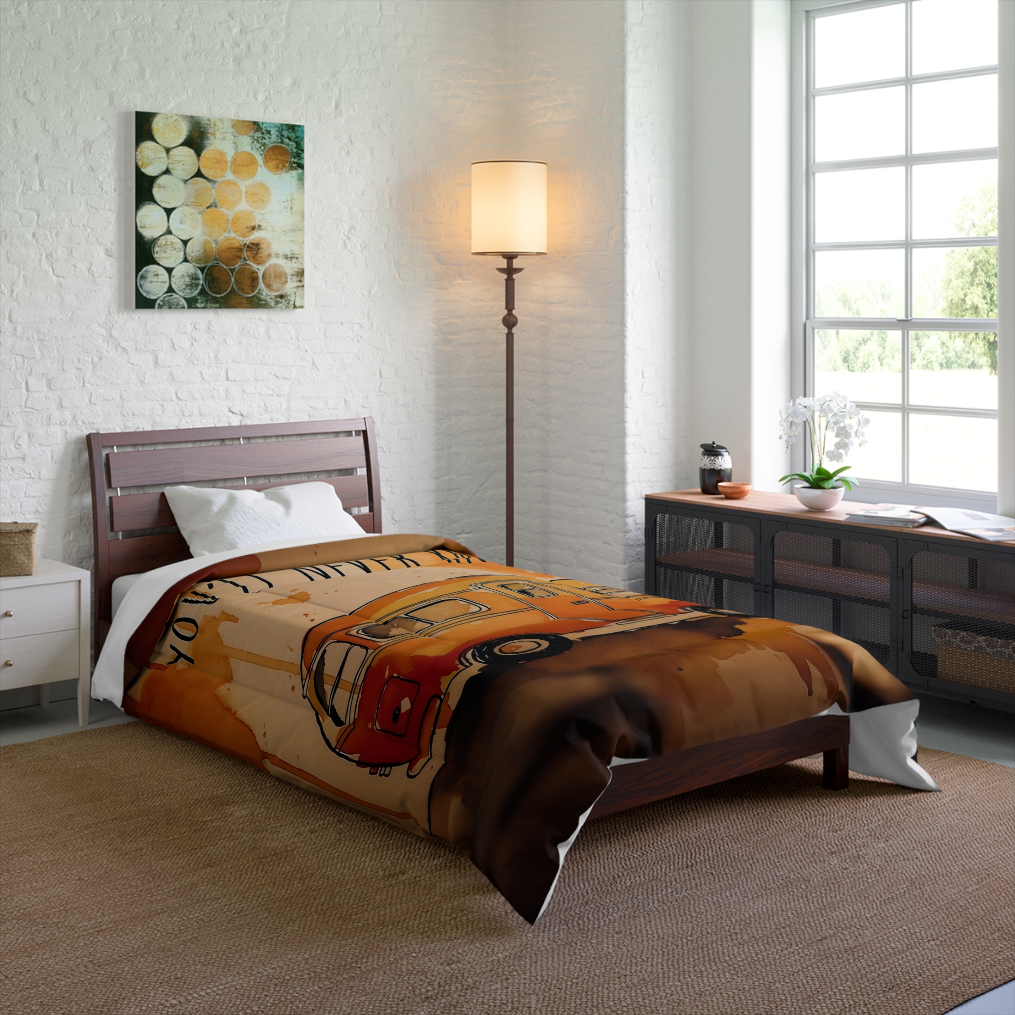 Comforter – "If You Never Go, You'll Never Know" Boho Travel Bedding