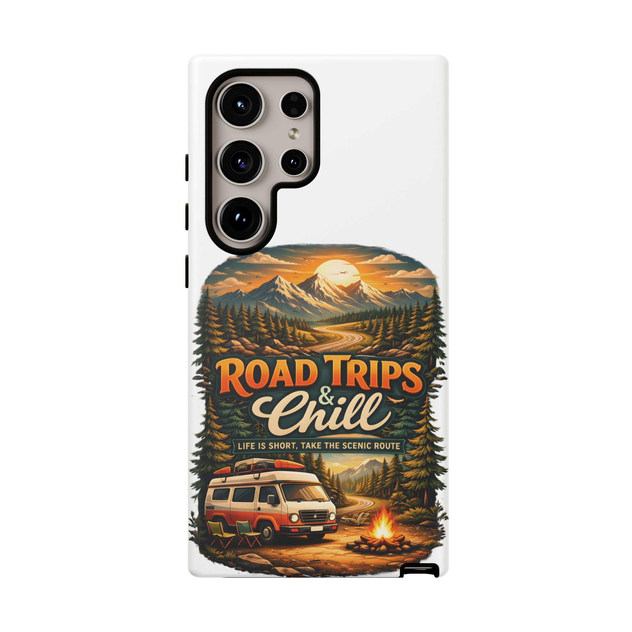Phone Case — "Road Trips and Chill" (Design Scenic-Line)
