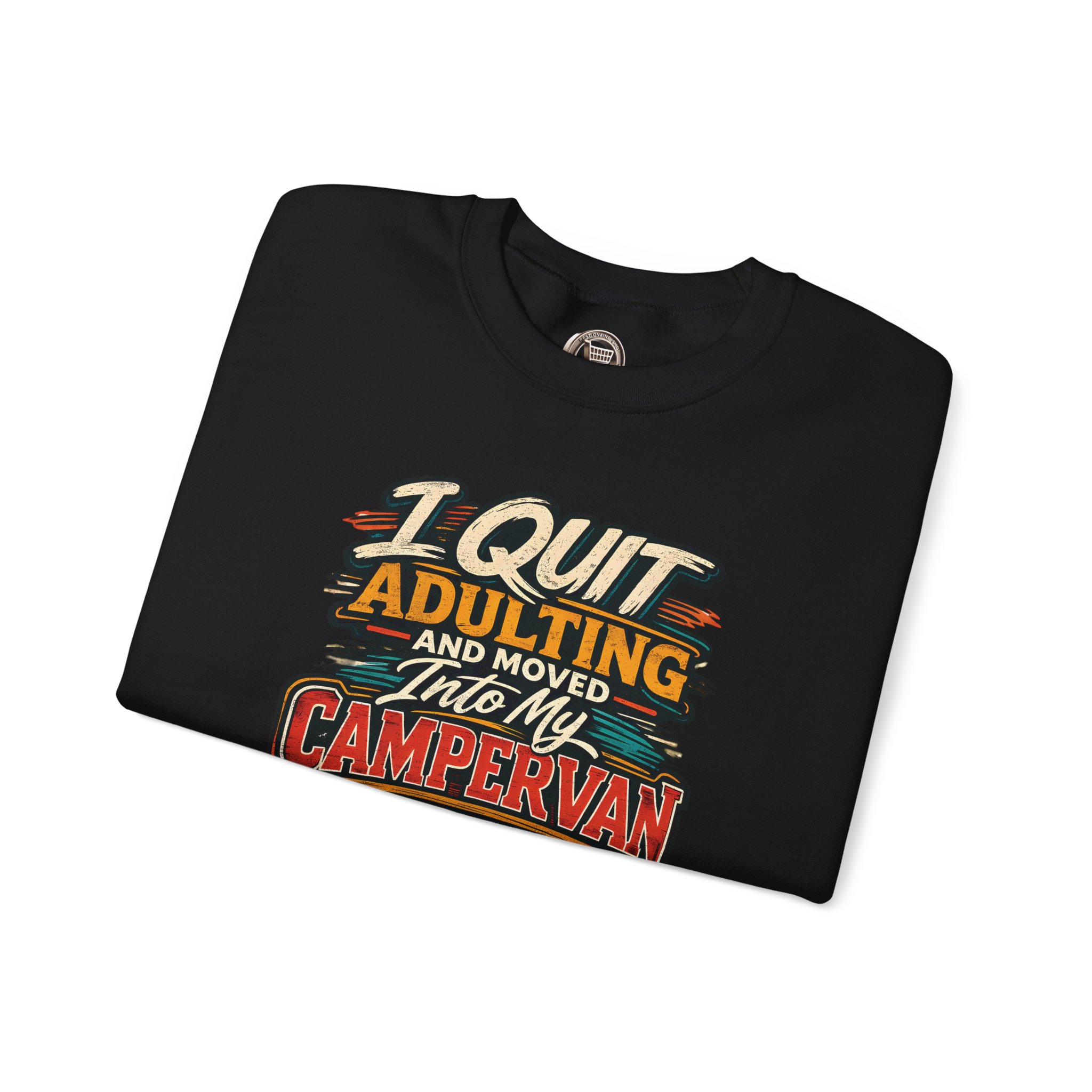 12324895707597782285_2048.jpeg Unisex Heavy Blend™ Crewneck Sweatshirt — "I Quit Adulting" Design F**K-Line