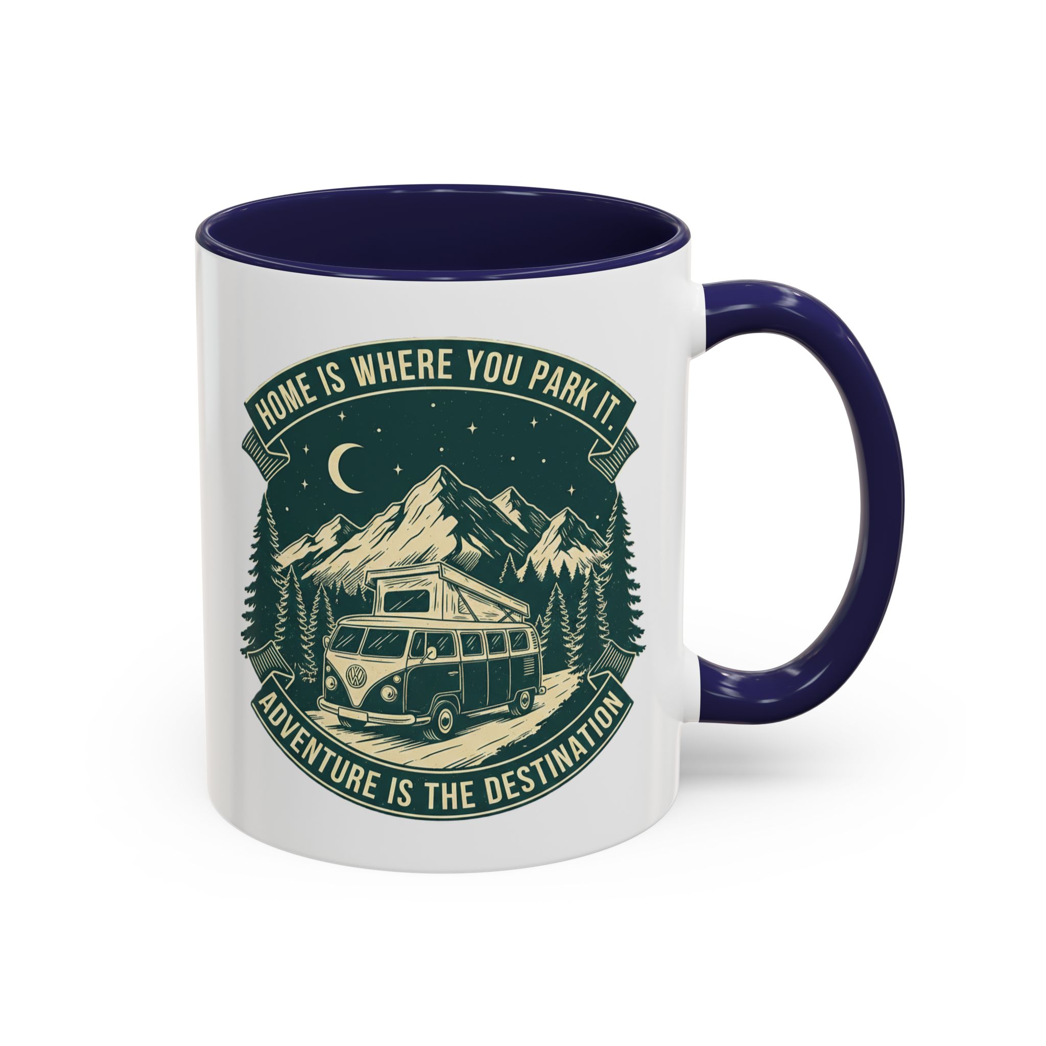 Coffee Mug — "Home Is Where You Park It-Adventure is the destination"  (11/15oz) (Both sides printed)