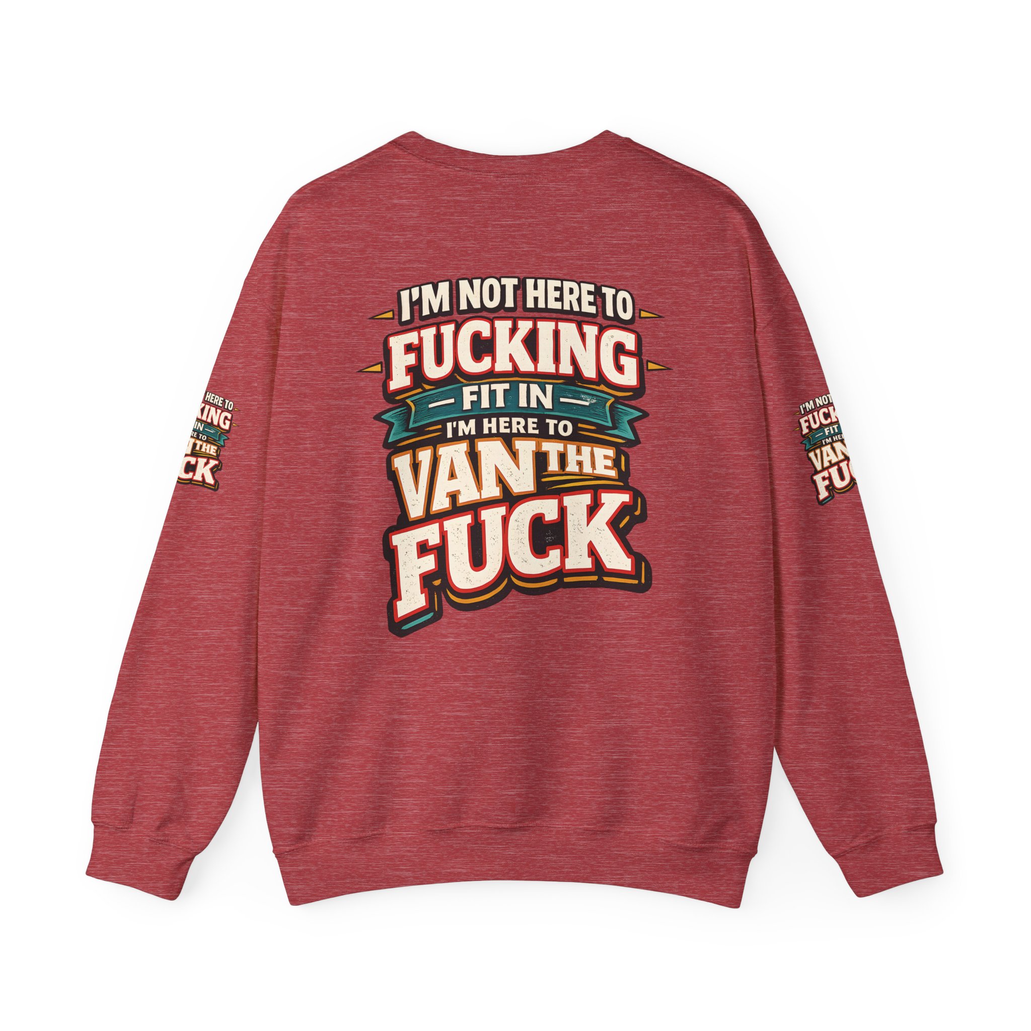12347520787417687998_2048.jpeg Unisex Heavy Blend™ Crewneck Sweatshirt — "I´m Not Here To Fucking Fit In" Design F**K-Line