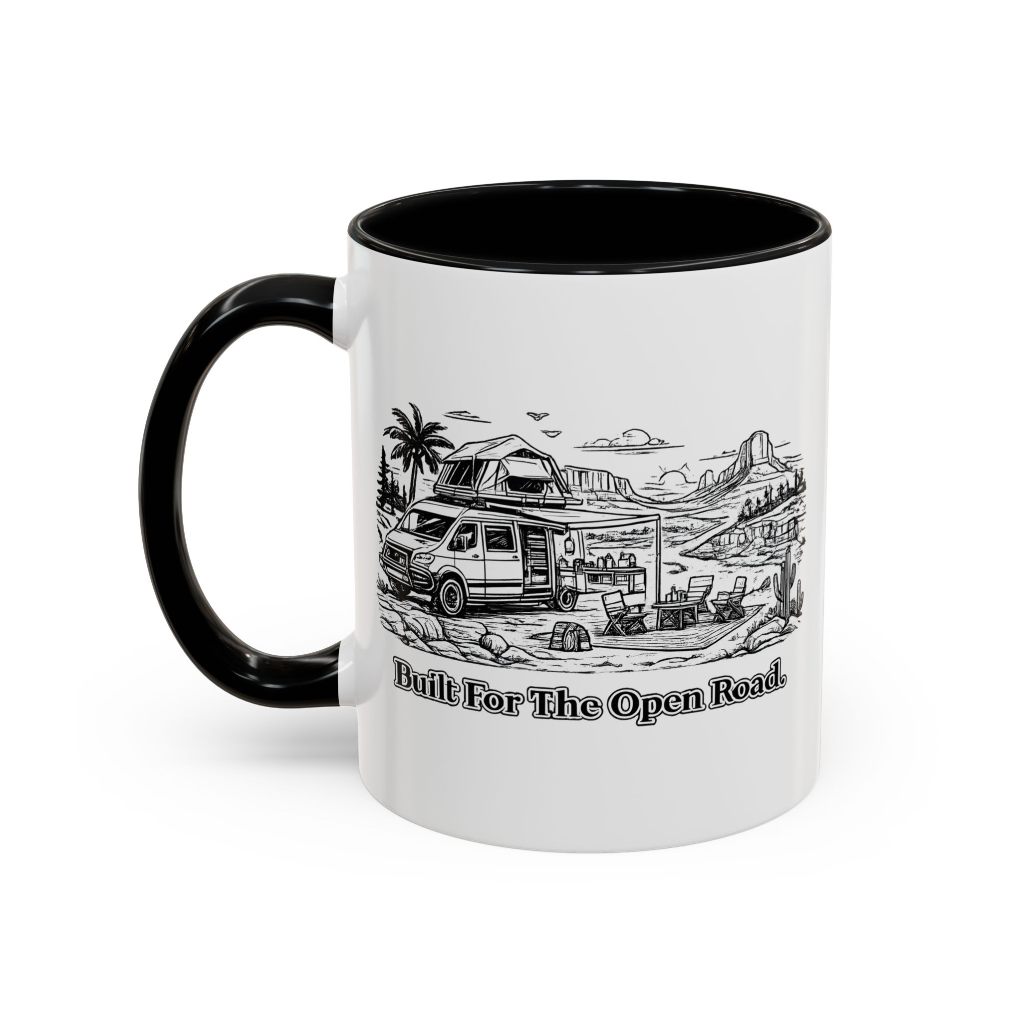 12355626750970085754_2048.jpeg Accent Coffee Mug (11, 15oz) — "Built For The Open Road" Design Minimal-Line
