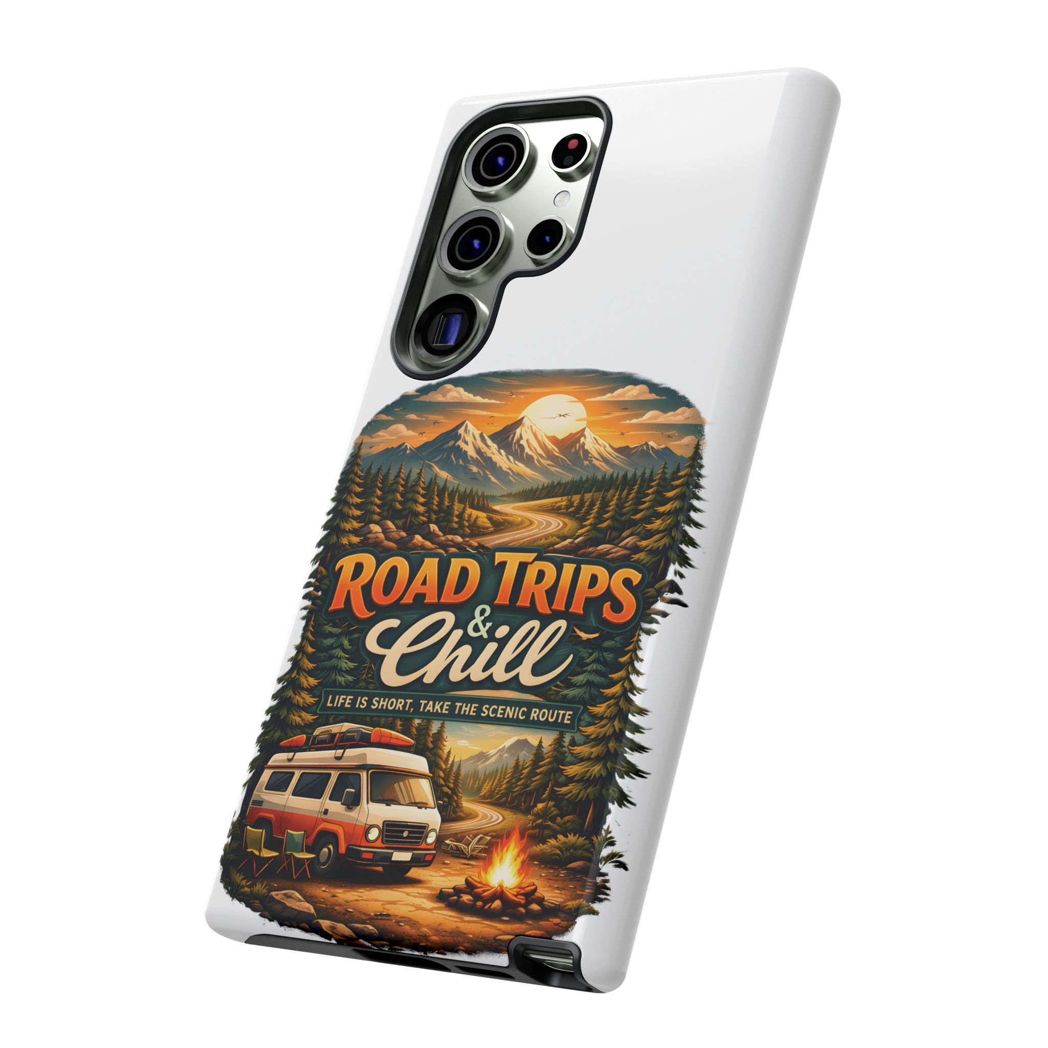 Phone Case — "Road Trips and Chill" (Design Scenic-Line)
