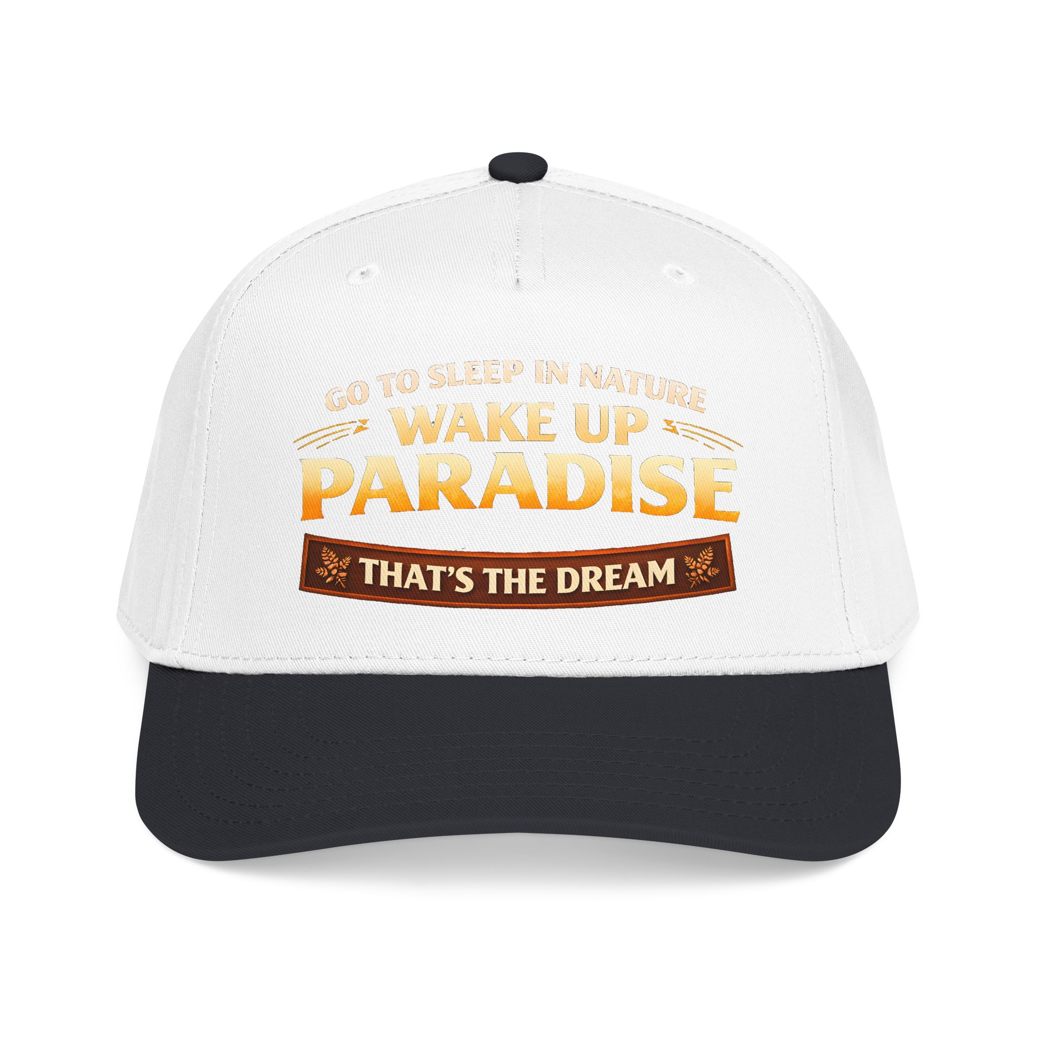 Baseball Cap - "Go sleep Nature-Wake Up Paradise" Design Scenic-Line