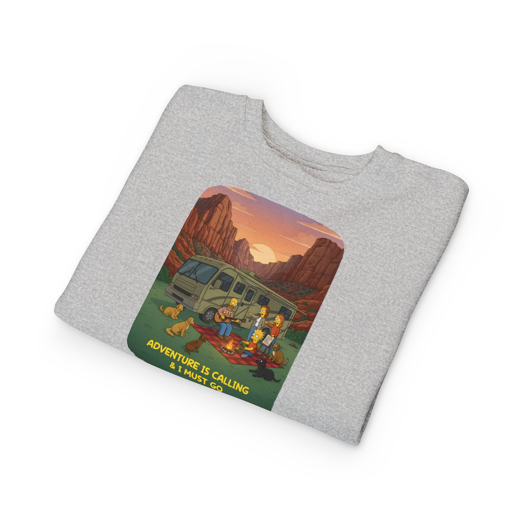 Toddler Sweatshirt - "Adventure Is Calling-I Must Go" (Design Sitcom-Line)