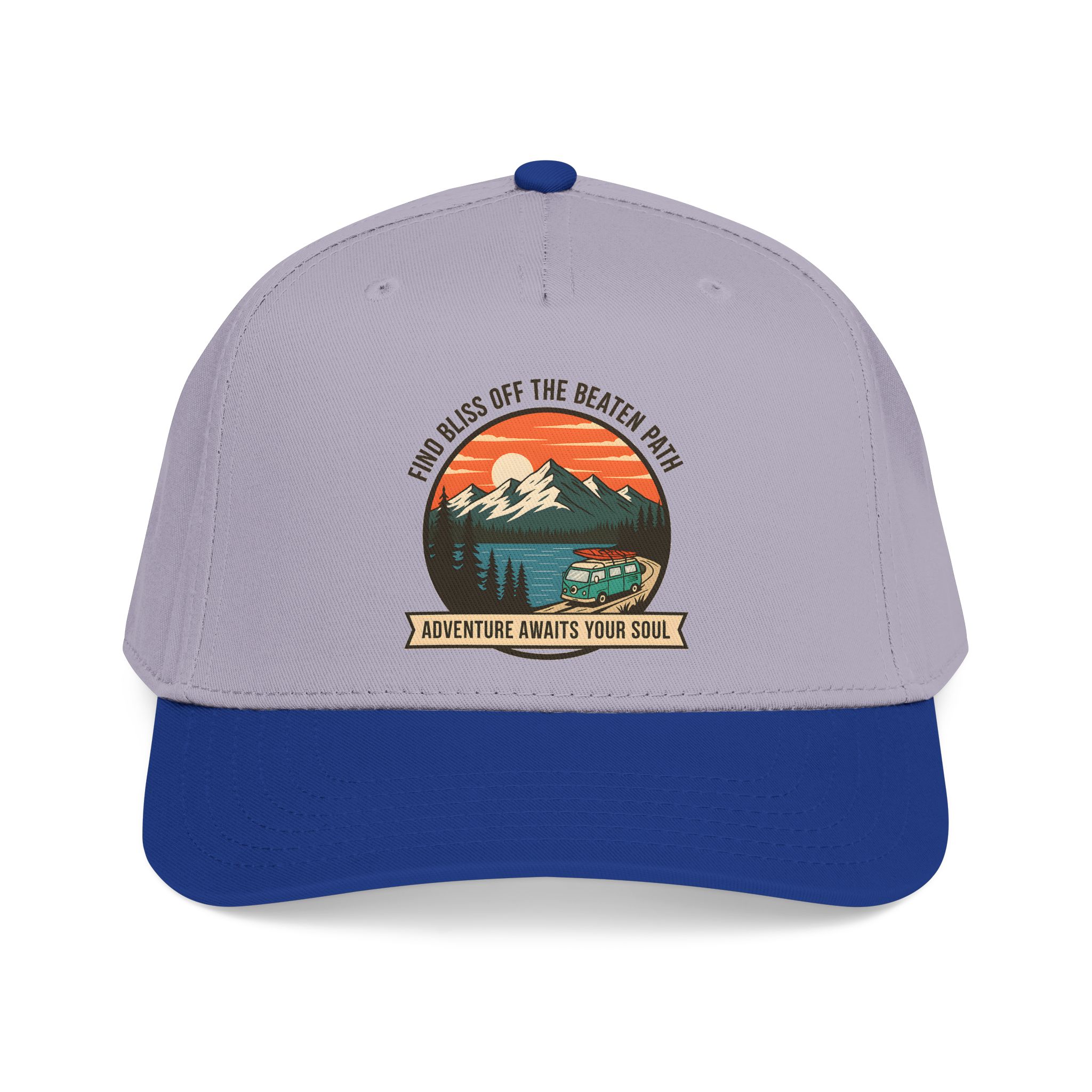 12388300435639798059_2048.jpeg Baseball Cap — "Find Bliss of the beaten patch-Adventure Awaits Your Soul" Vintage Mountain Camp Camper Design