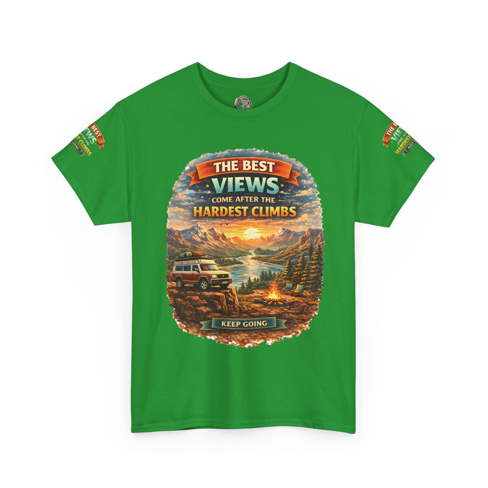124092069378163601_2048.jpeg Unisex Heavy Cotton Tee — "The Best Views" Design Scenic-Line