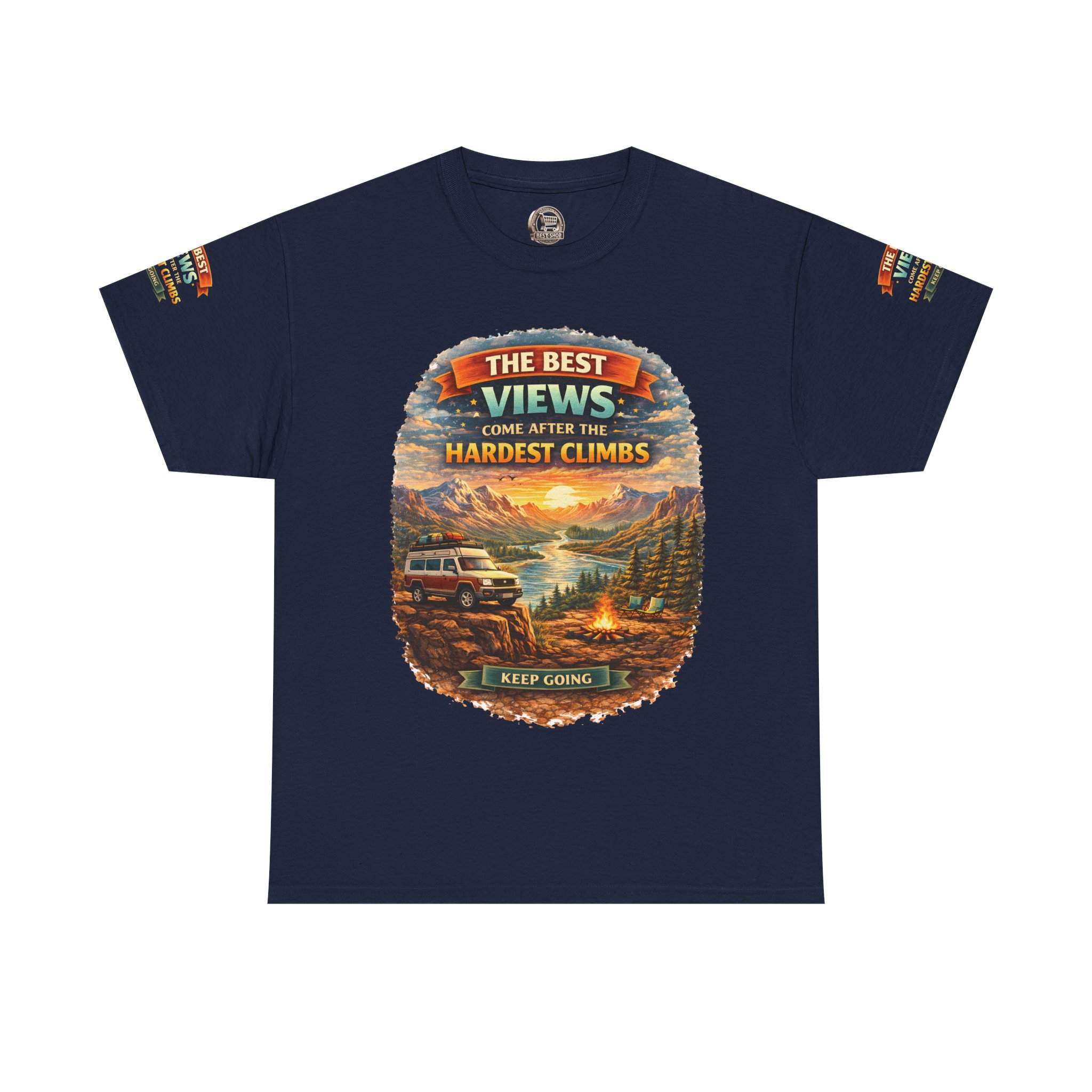 12425628187466954531_2048.jpeg Unisex Heavy Cotton Tee — "The Best Views" Design Scenic-Line