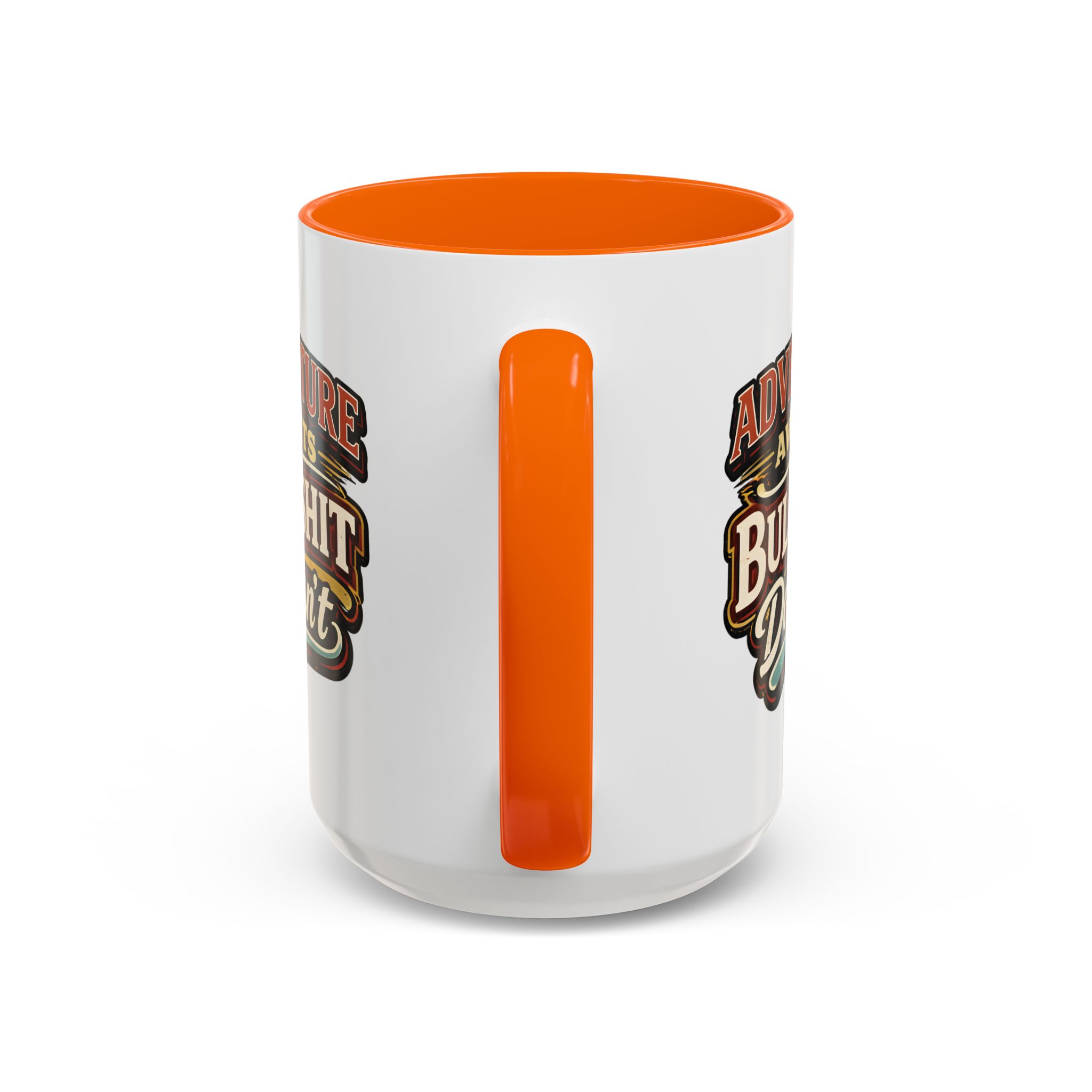 Accent Coffee Mug (11, 15oz) — "Adventure Awaits" Design F**K-Line