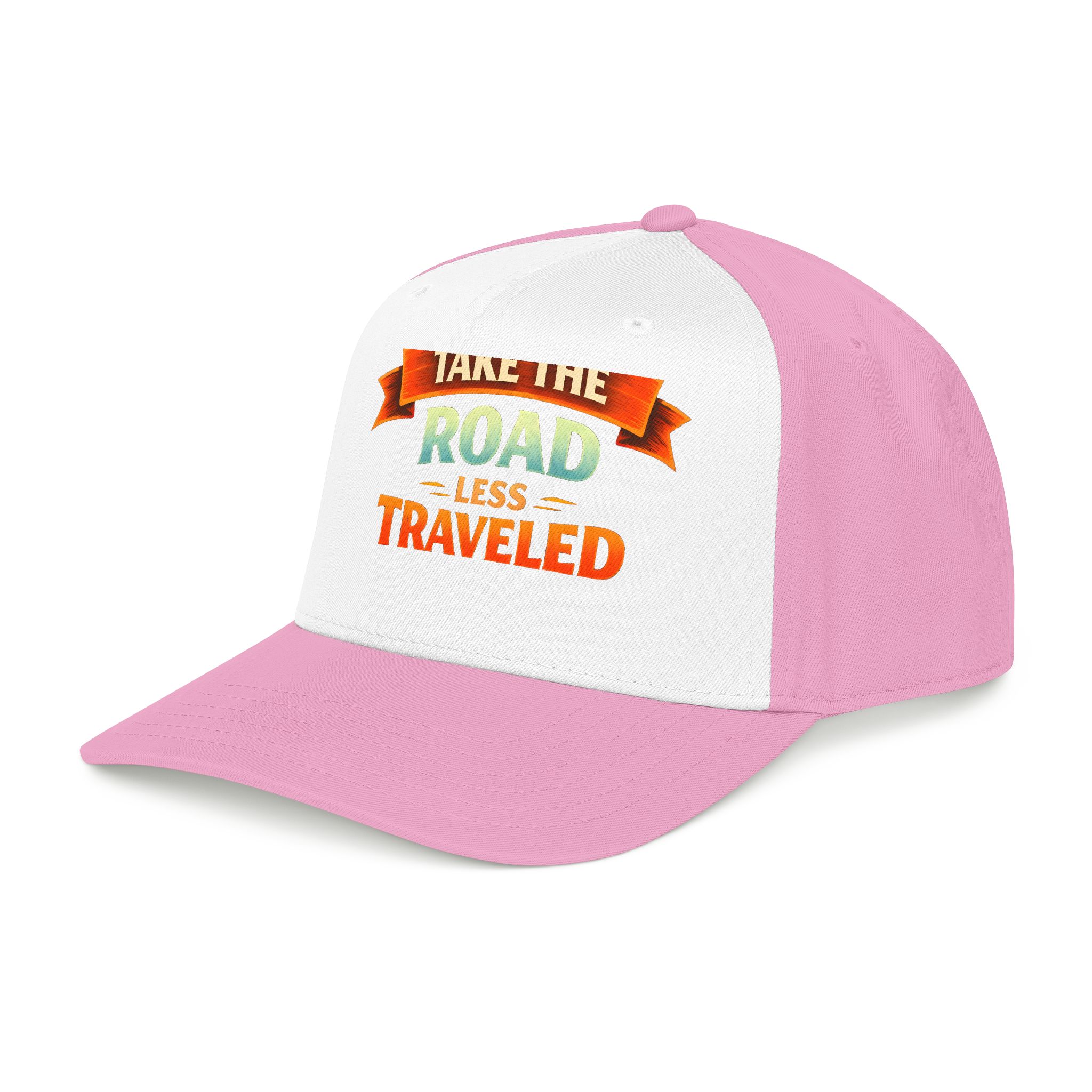 Baseball Cap - "Take The Road Less Traveled" Design Scenic-Line