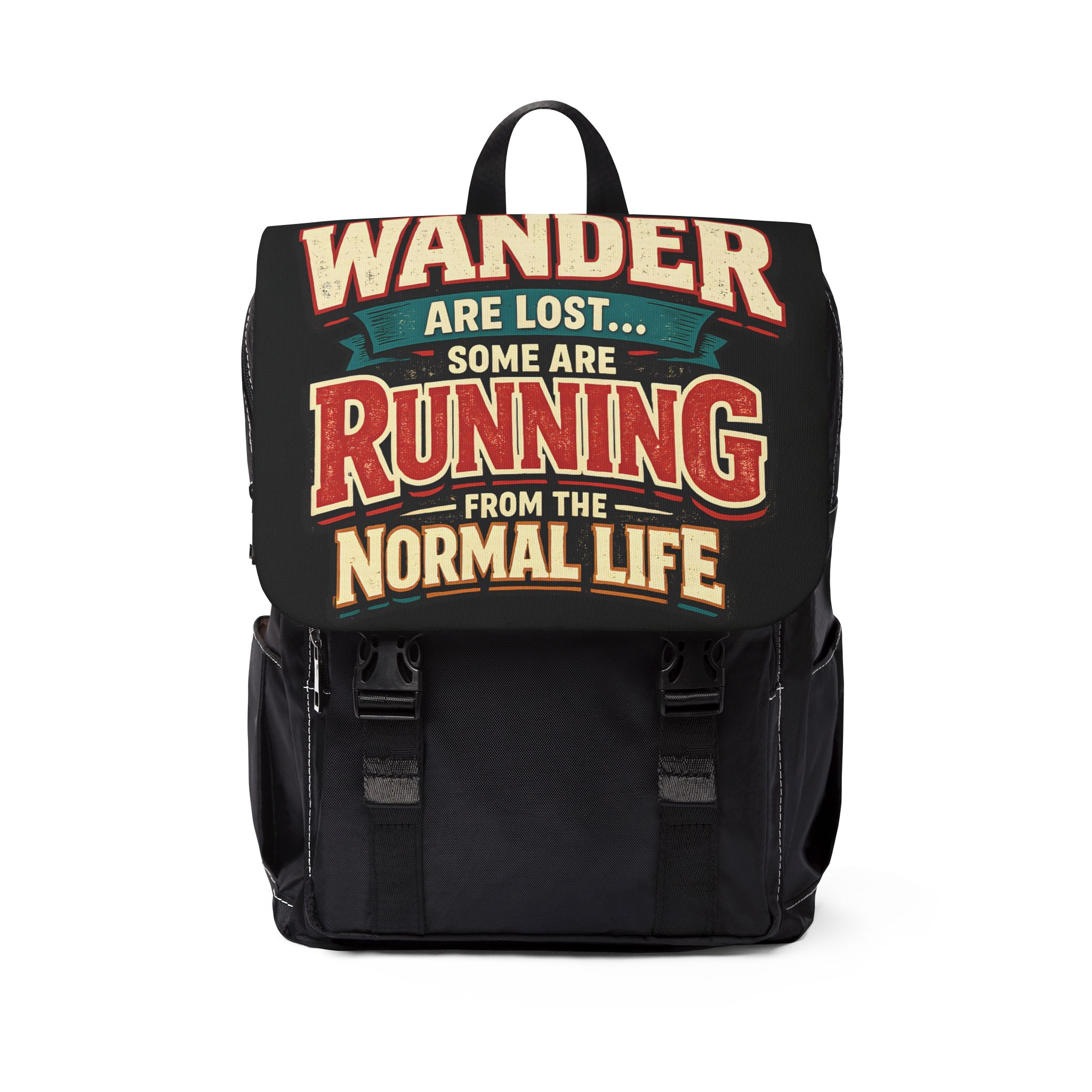 12436937826033351636_2048.jpeg Unisex Casual Shoulder Backpack — "Not All Who Wander Are Lost" Design F**K-Line