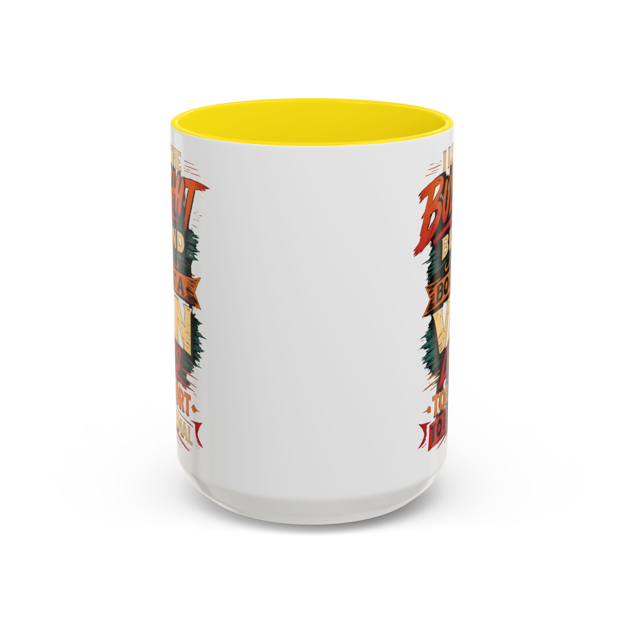 Accent Coffee Mug (11, 15oz) — "I Left The Bullshit" Design F**K-Line