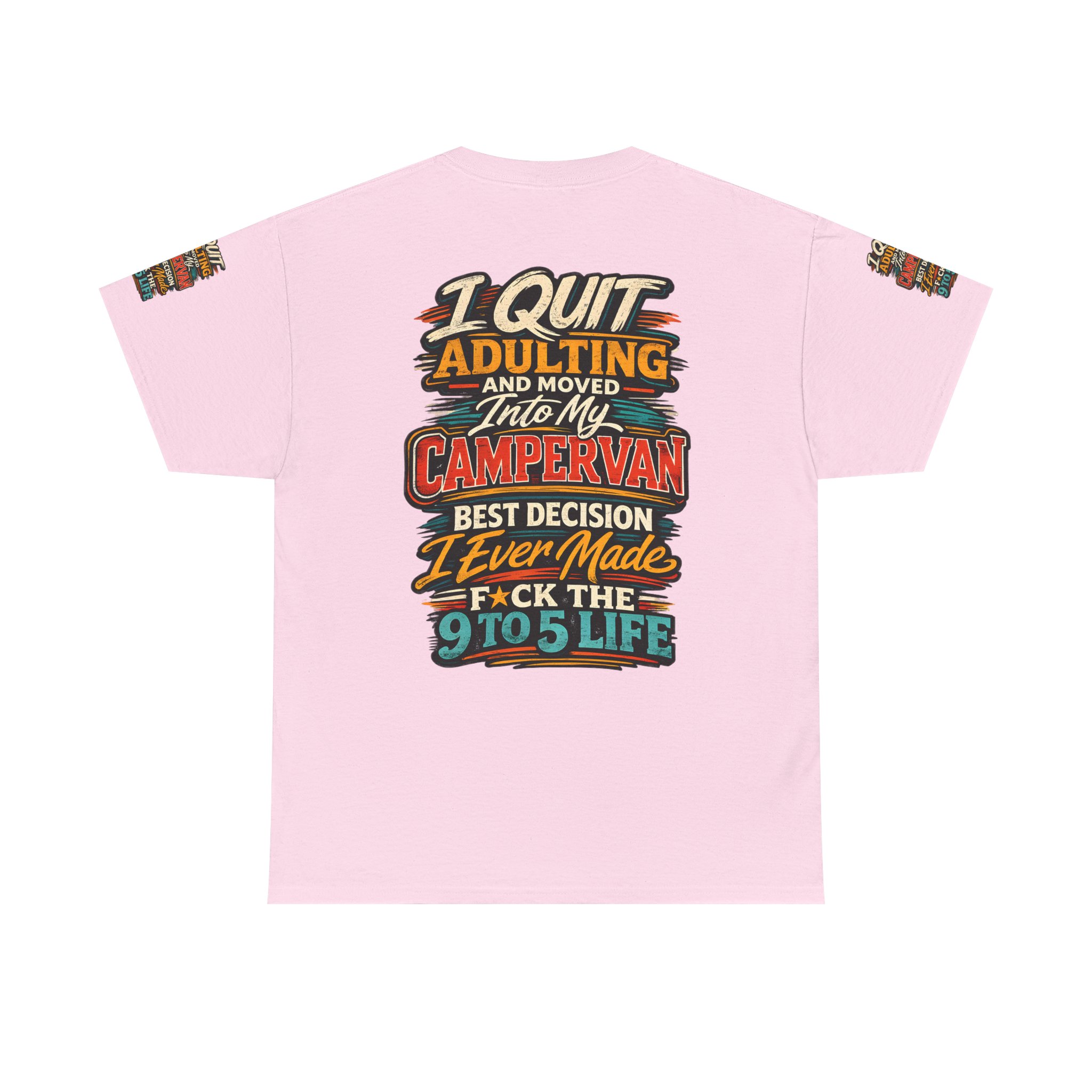Unisex Heavy Cotton Tee — "I Quit Adulting" Design F**K-Line