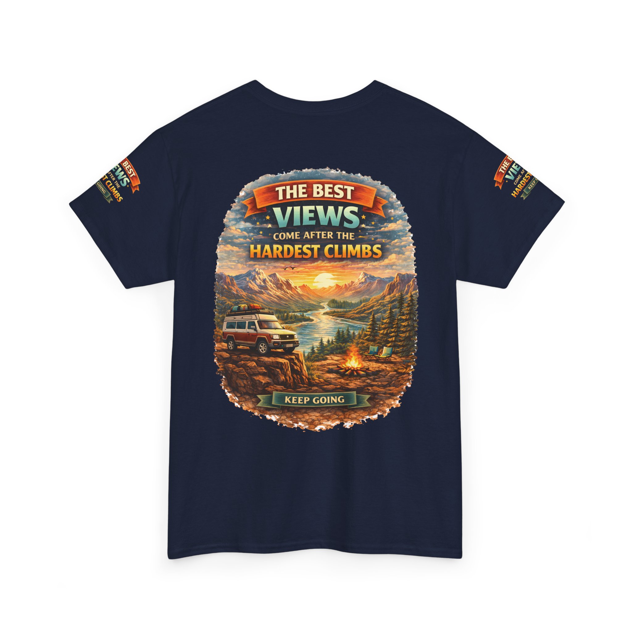 12490829187974605454_2048.jpeg Unisex Heavy Cotton Tee — "The Best Views" Design Scenic-Line