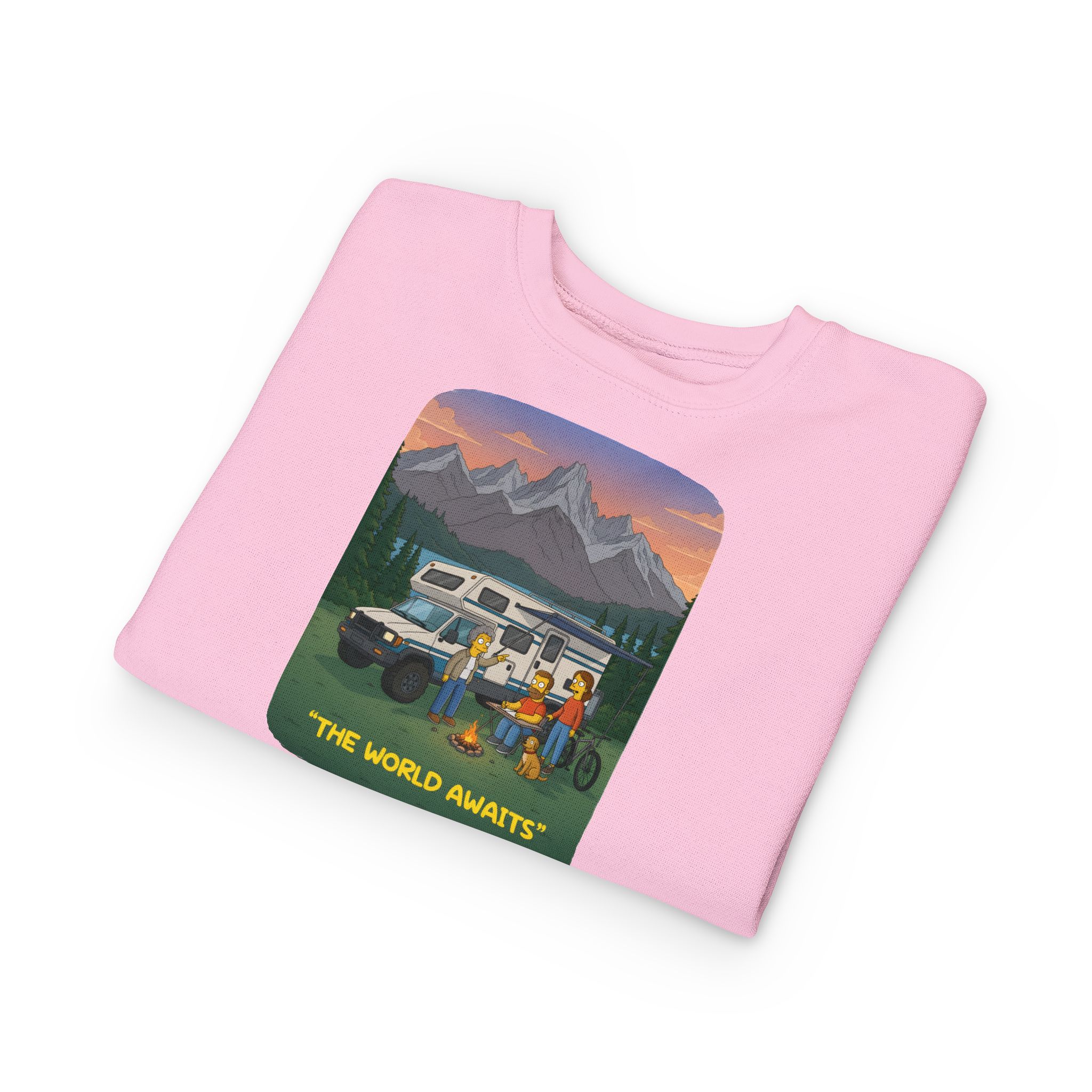 Toddler Sweatshirt - "The World Awaits" (Design Sitcom-Line)