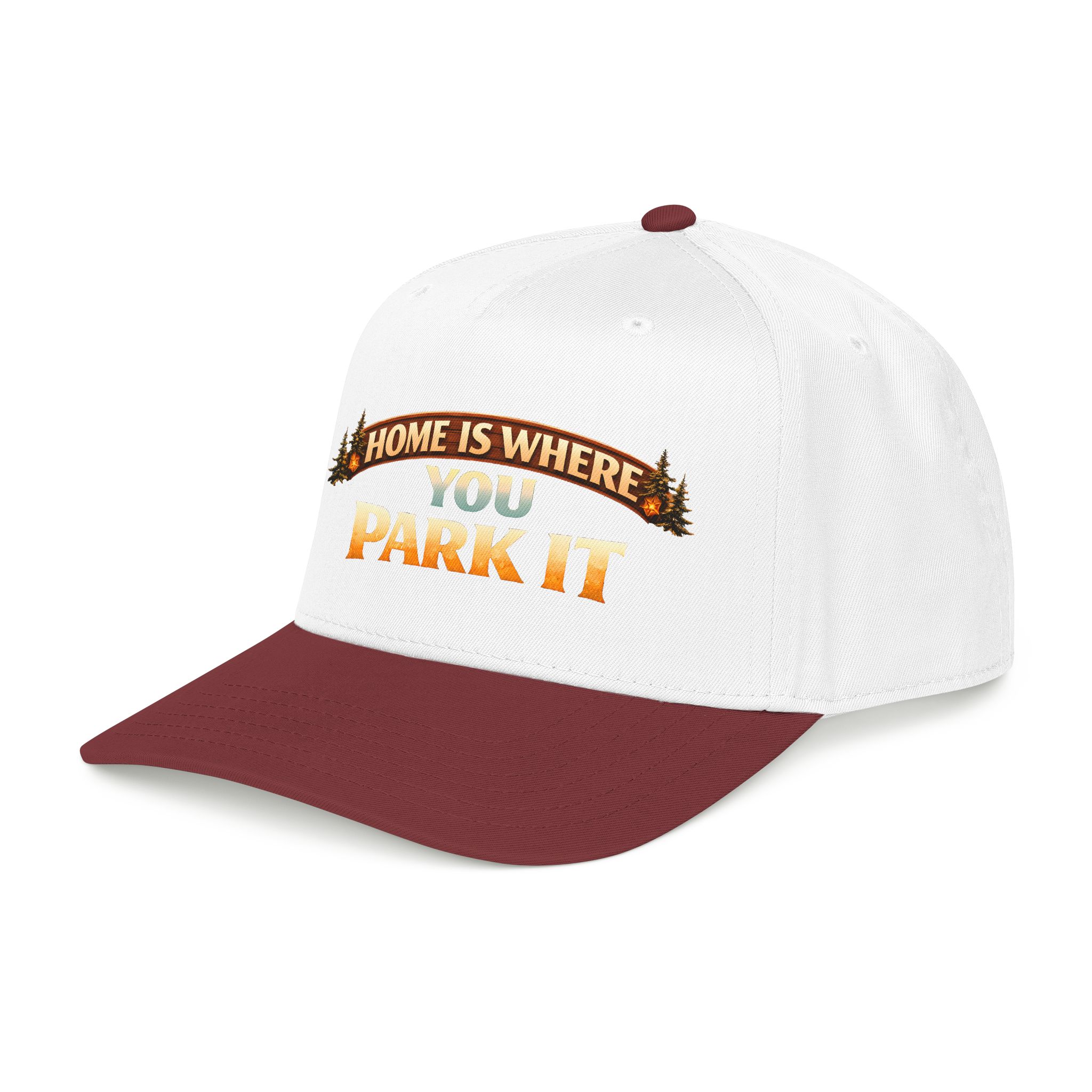 Baseball Cap - "Home Is Where You Park It" Design Scenic-Line