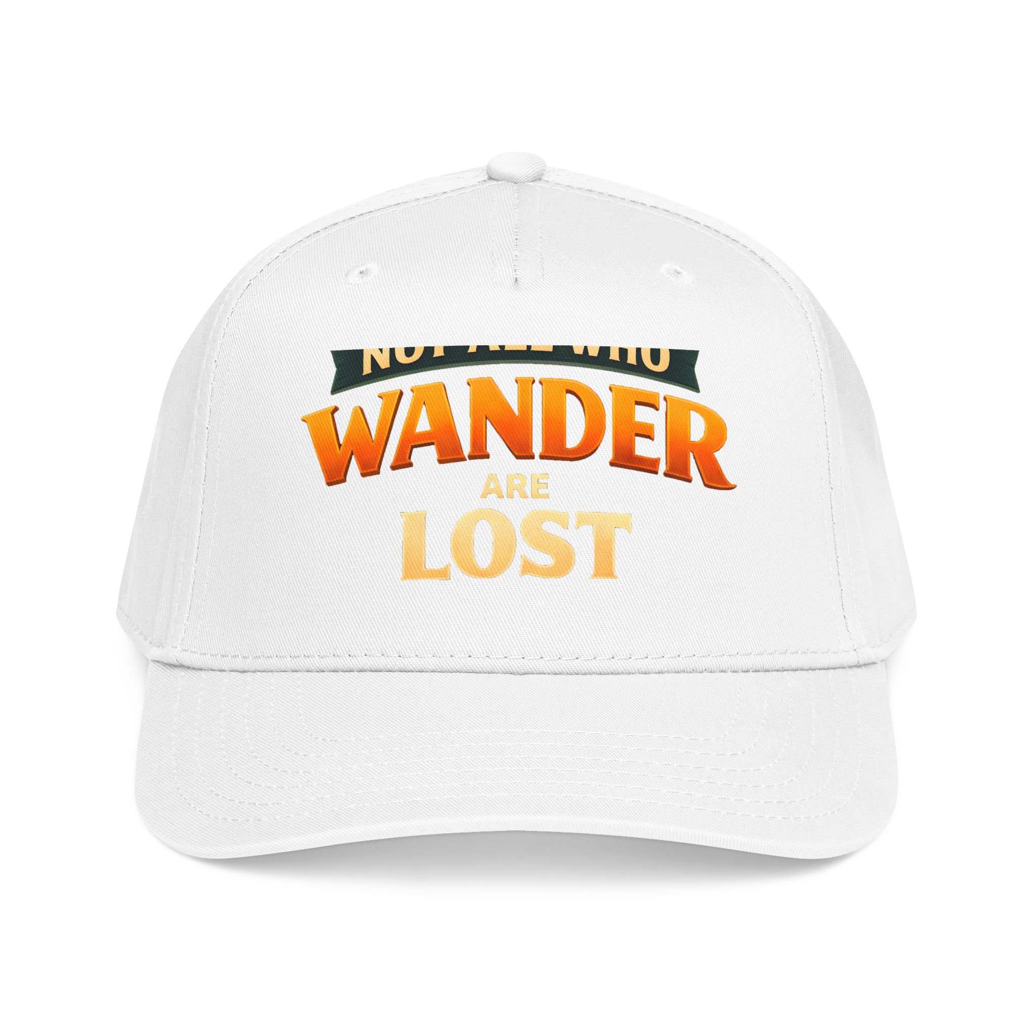 Baseball Cap - "Not All Who Wander Are Lost" Design Scenic-Line