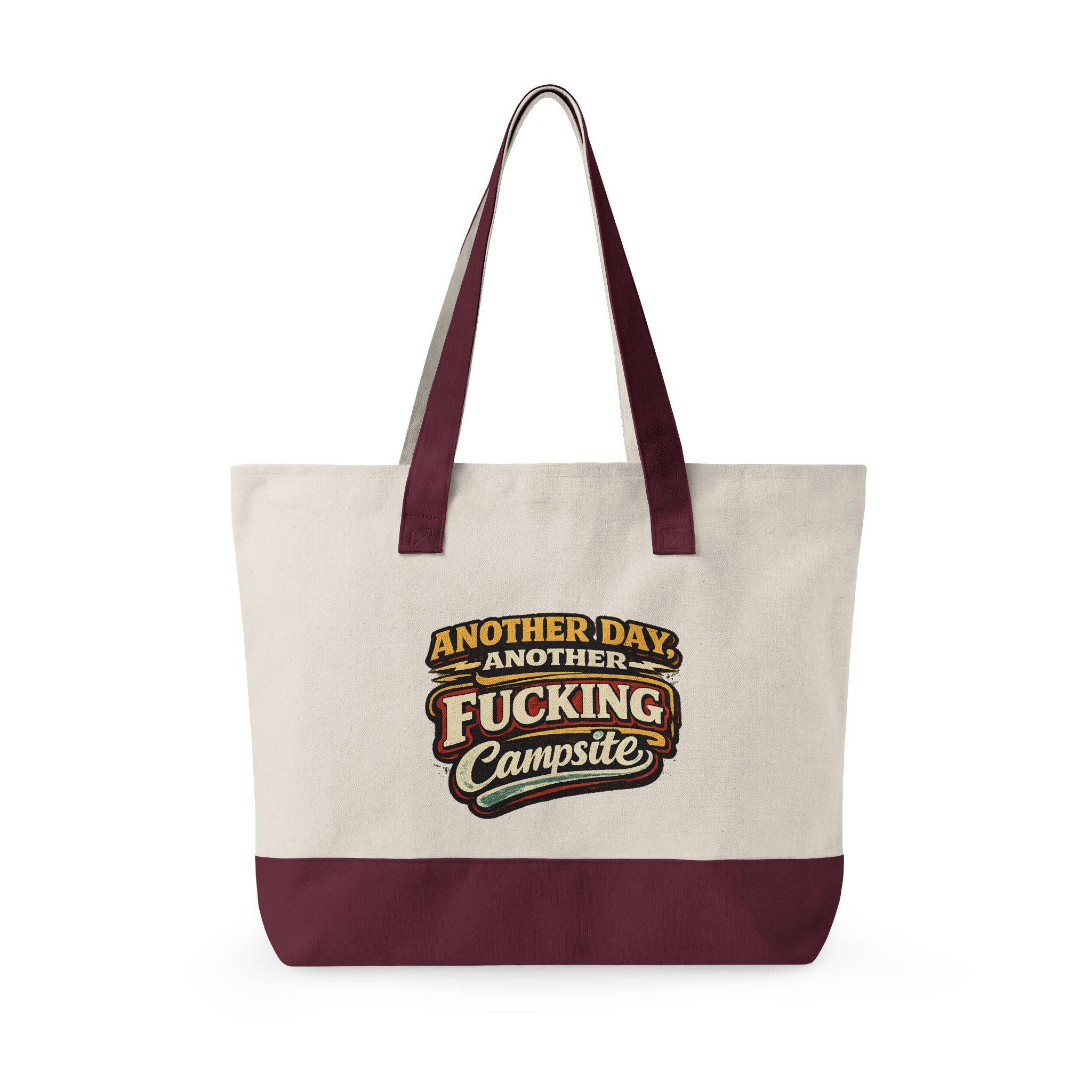 Zippered Canvas Tote — "Another Day" (Design F**K-Line)