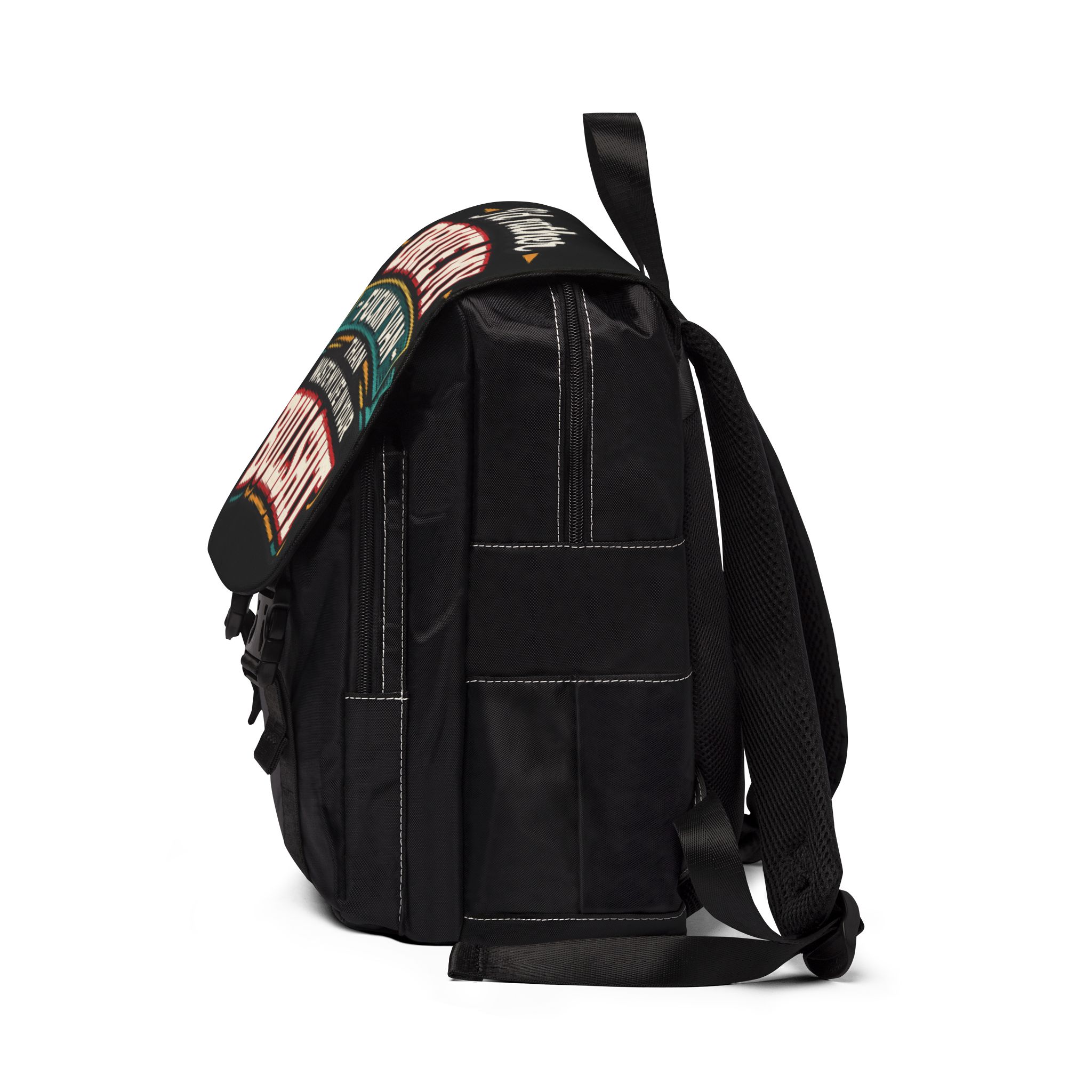Unisex Casual Shoulder Backpack — "I´d Rather Drive My Fucking Van" Design F**K-Line