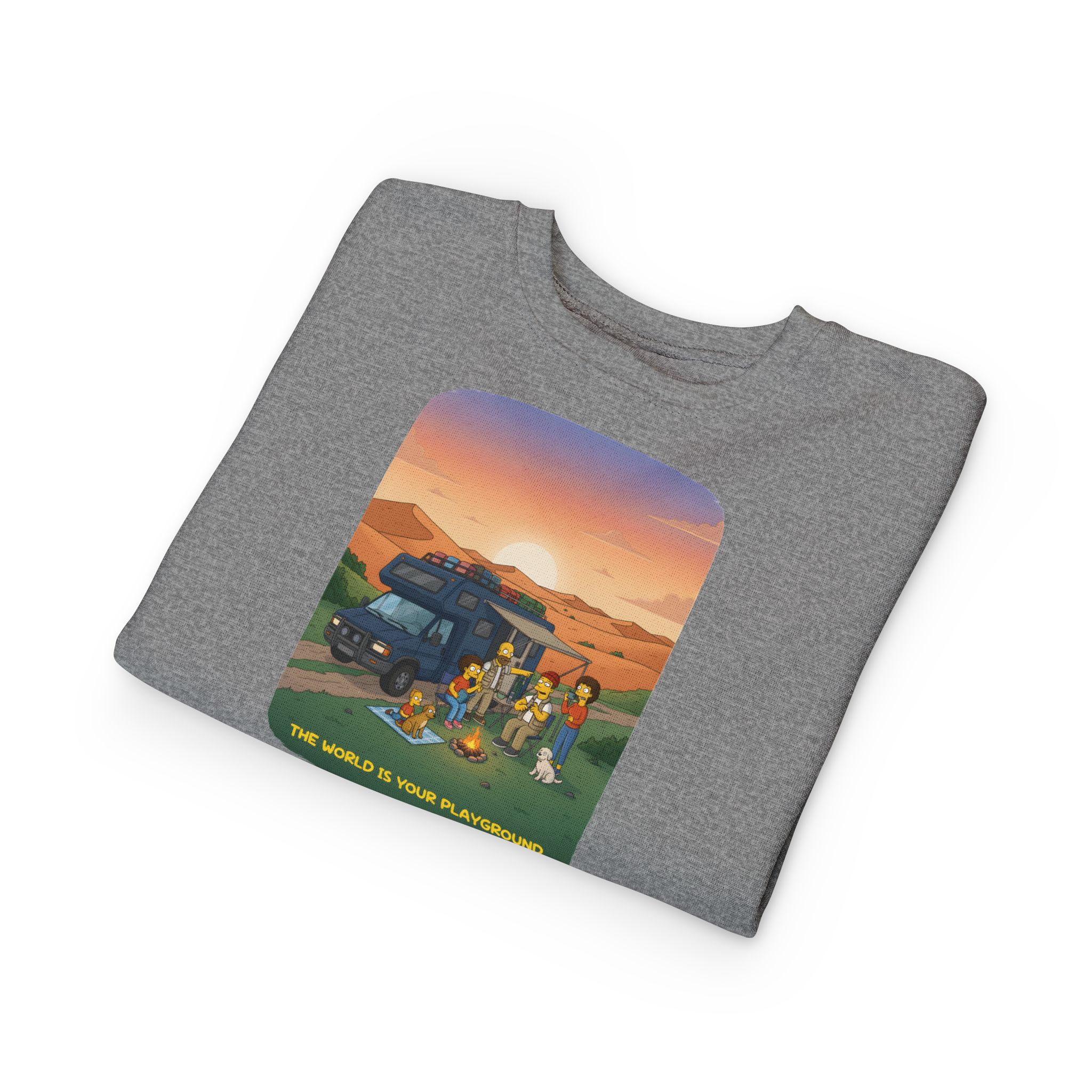 Toddler Sweatshirt - "The World Is Your playground" (Design Sitcom-Line)