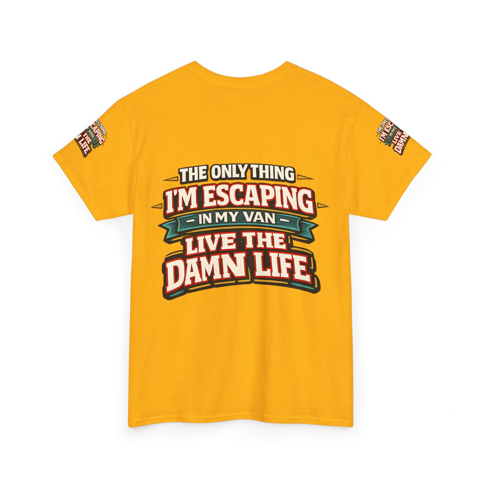 Unisex Heavy Cotton Tee — "The Only Thing I´m Escaping" Design F**K-Line