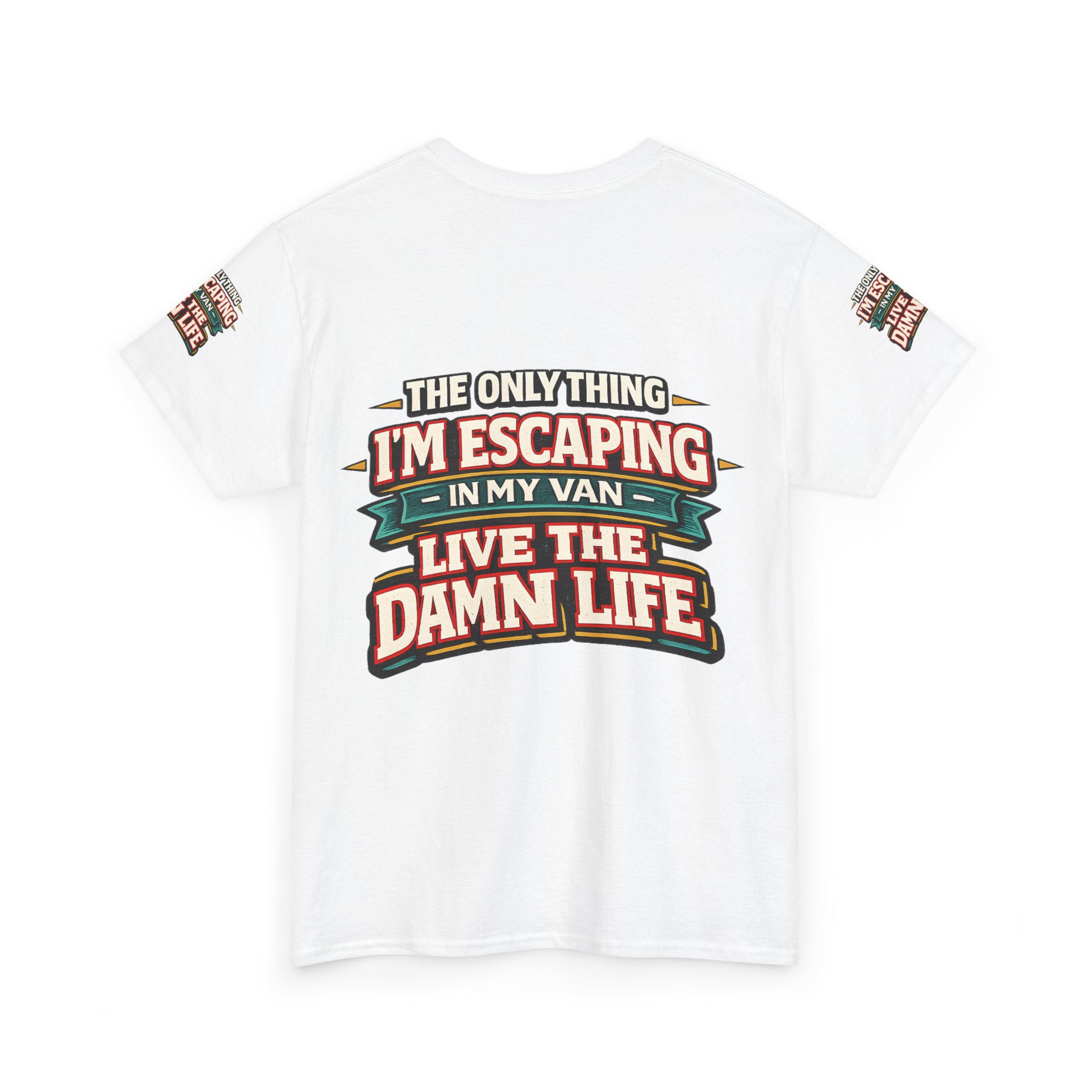 Unisex Heavy Cotton Tee — "The Only Thing I´m Escaping" Design F**K-Line