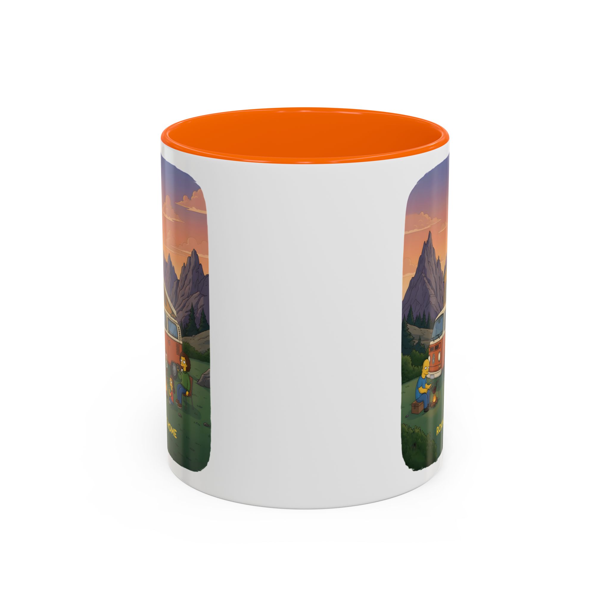 Accent Coffee Mug (11, 15oz) — "Roam Sweet Home" Design Sitcom-Line