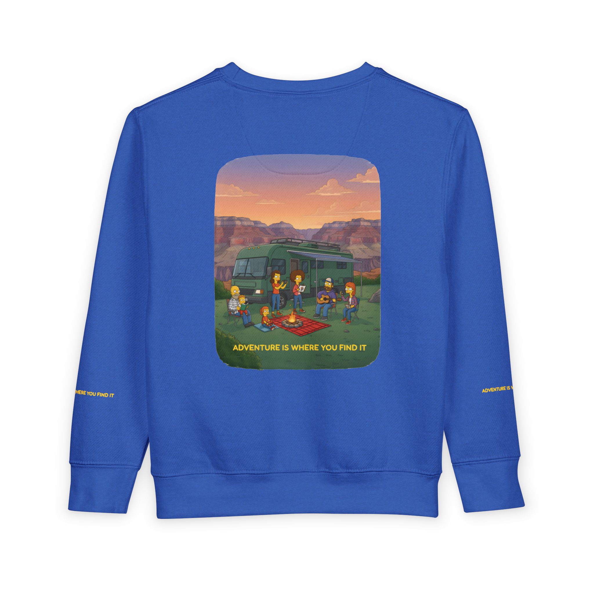 Toddler Sweatshirt - "Adventure Is Where You Find It" (Design Sitcom-Line)