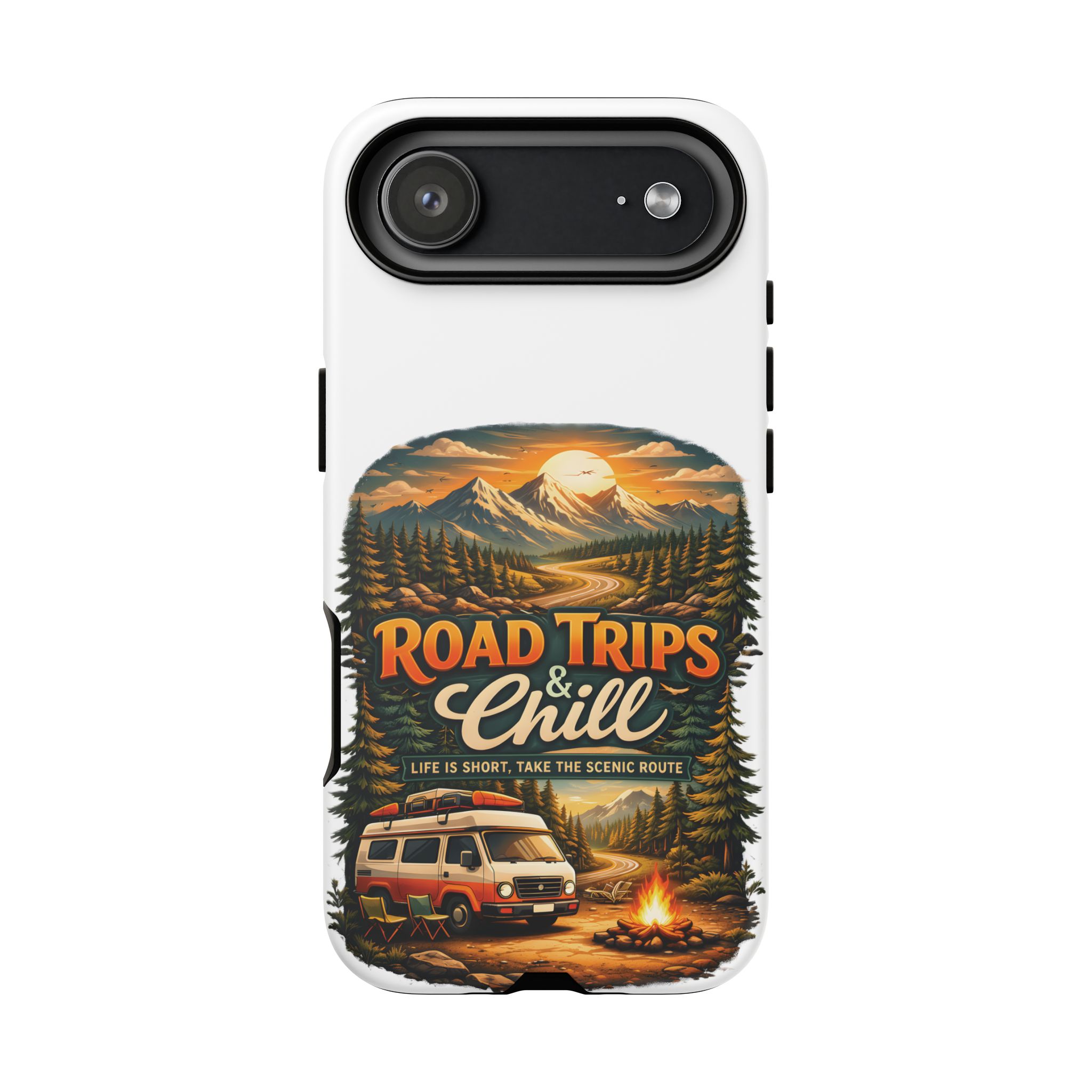Phone Case — "Road Trips and Chill" (Design Scenic-Line)