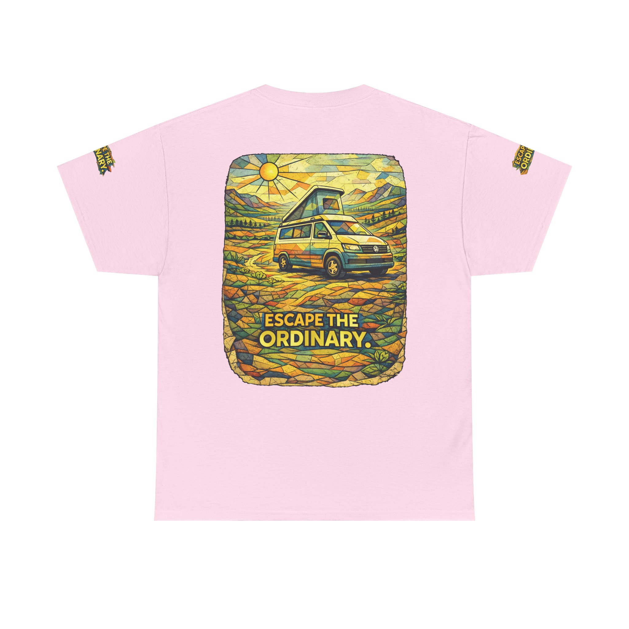 1262711273936800532_2048.jpeg Unisex Heavy Cotton Tee — "Escape The Ordinary" Design Cubic-Line