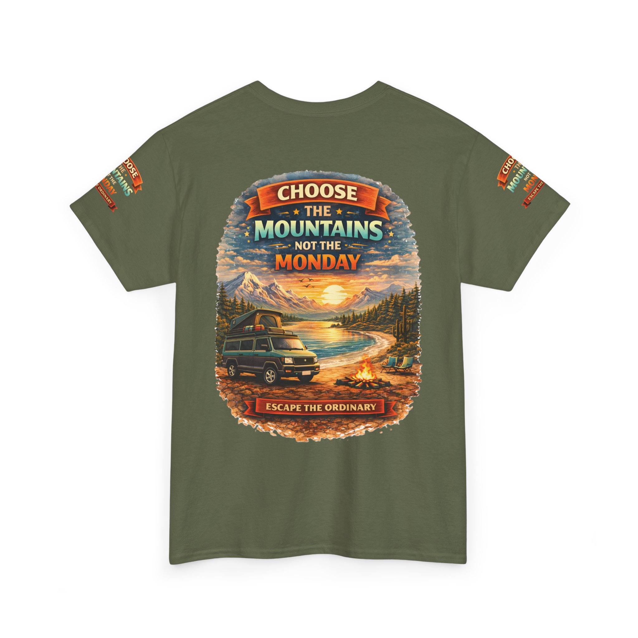 12633020905908515946_2048.jpeg Unisex Heavy Cotton Tee — "Choose The Mountens" Design Scenic-Line