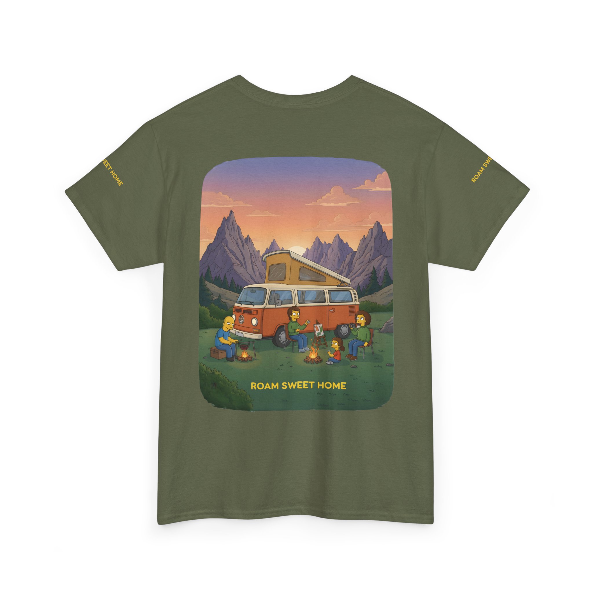 Unisex Heavy Cotton Tee — "Roam Sweet Home" Design Sitcom-Line