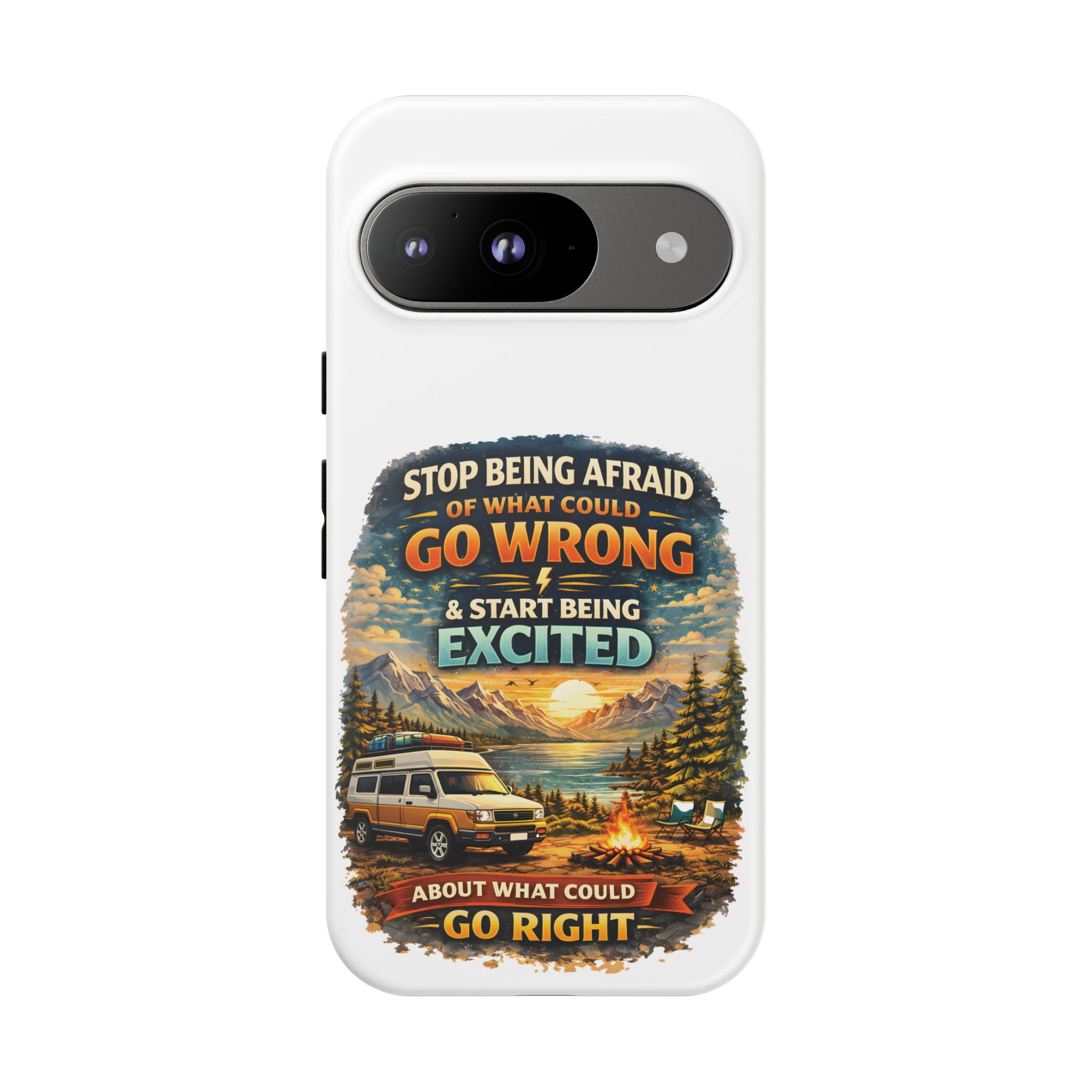Phone Case — "Stop Being Afraid" (Design Scenic-Line)