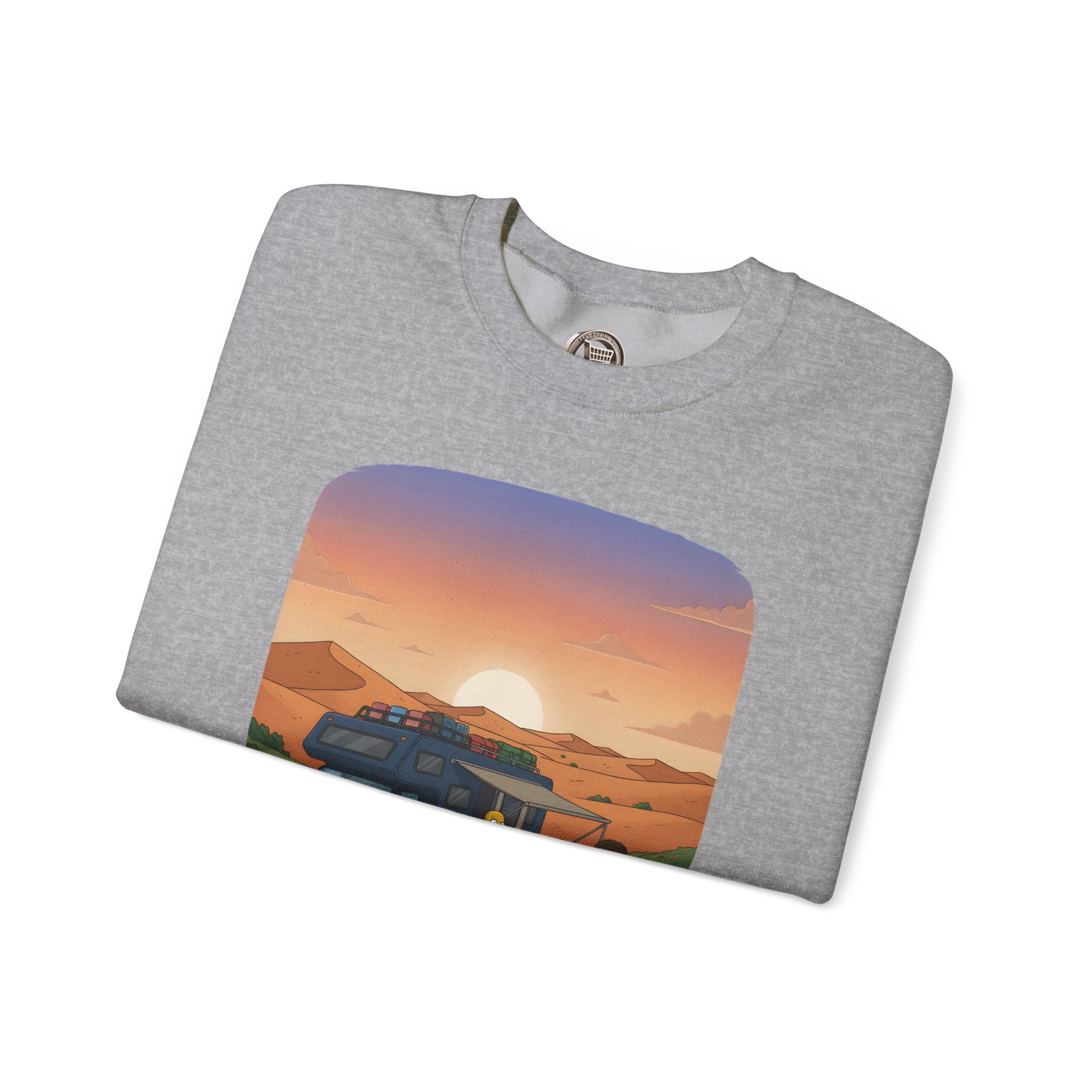 Unisex Heavy Blend™ Crewneck Sweatshirt — "The World Is Your playground" Design Sitcom-Line