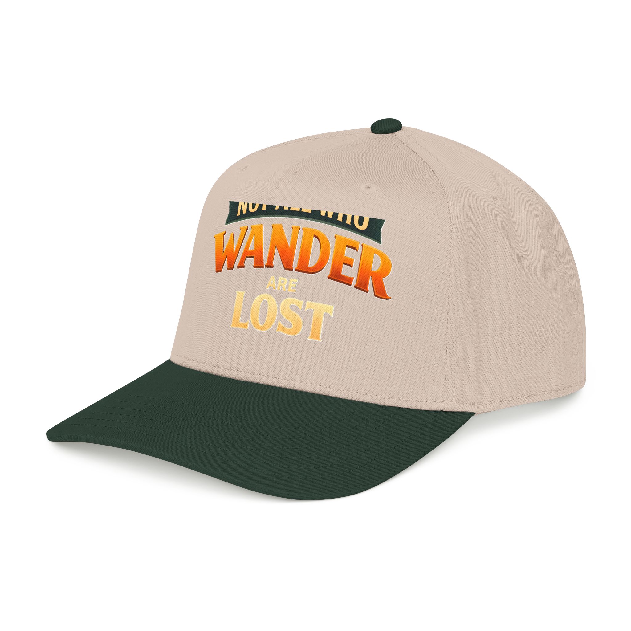 Baseball Cap - "Not All Who Wander Are Lost" Design Scenic-Line