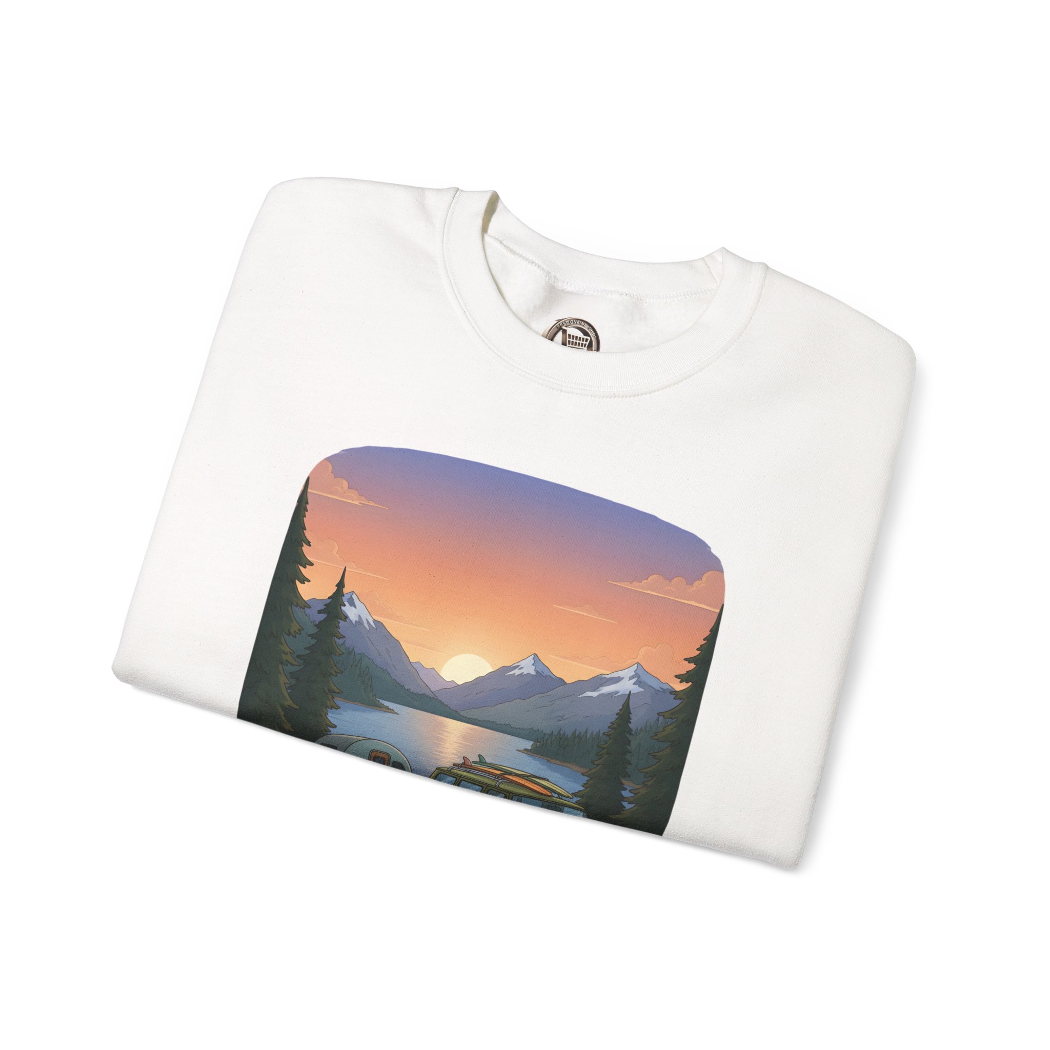 Unisex Heavy Blend™ Crewneck Sweatshirt — "Take The Scenic Route" Design Sitcom-Line
