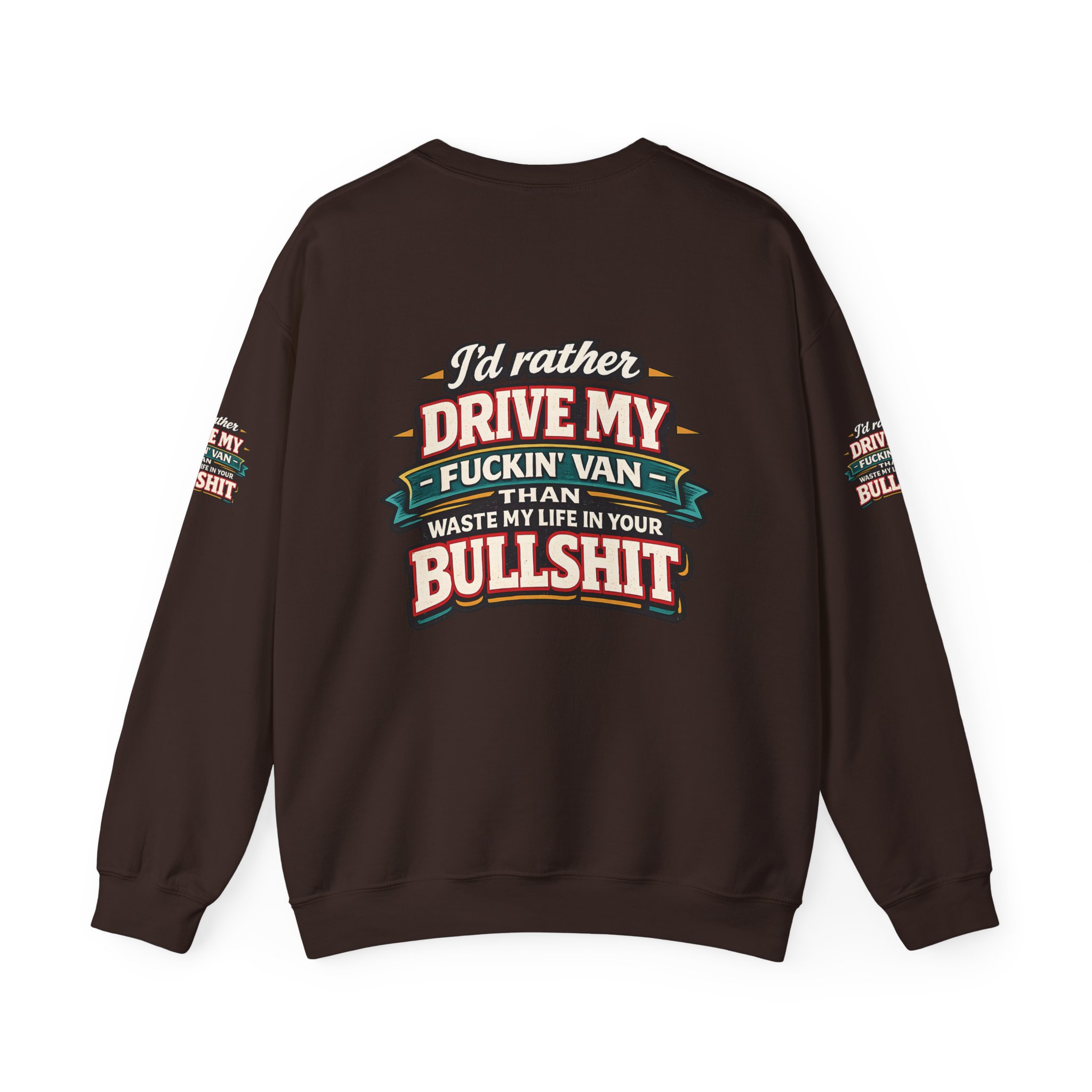 12662403417880742144_2048.jpeg Unisex Heavy Blend™ Crewneck Sweatshirt — "I´d Rather Drive My Fucking Van" Design F**K-Line