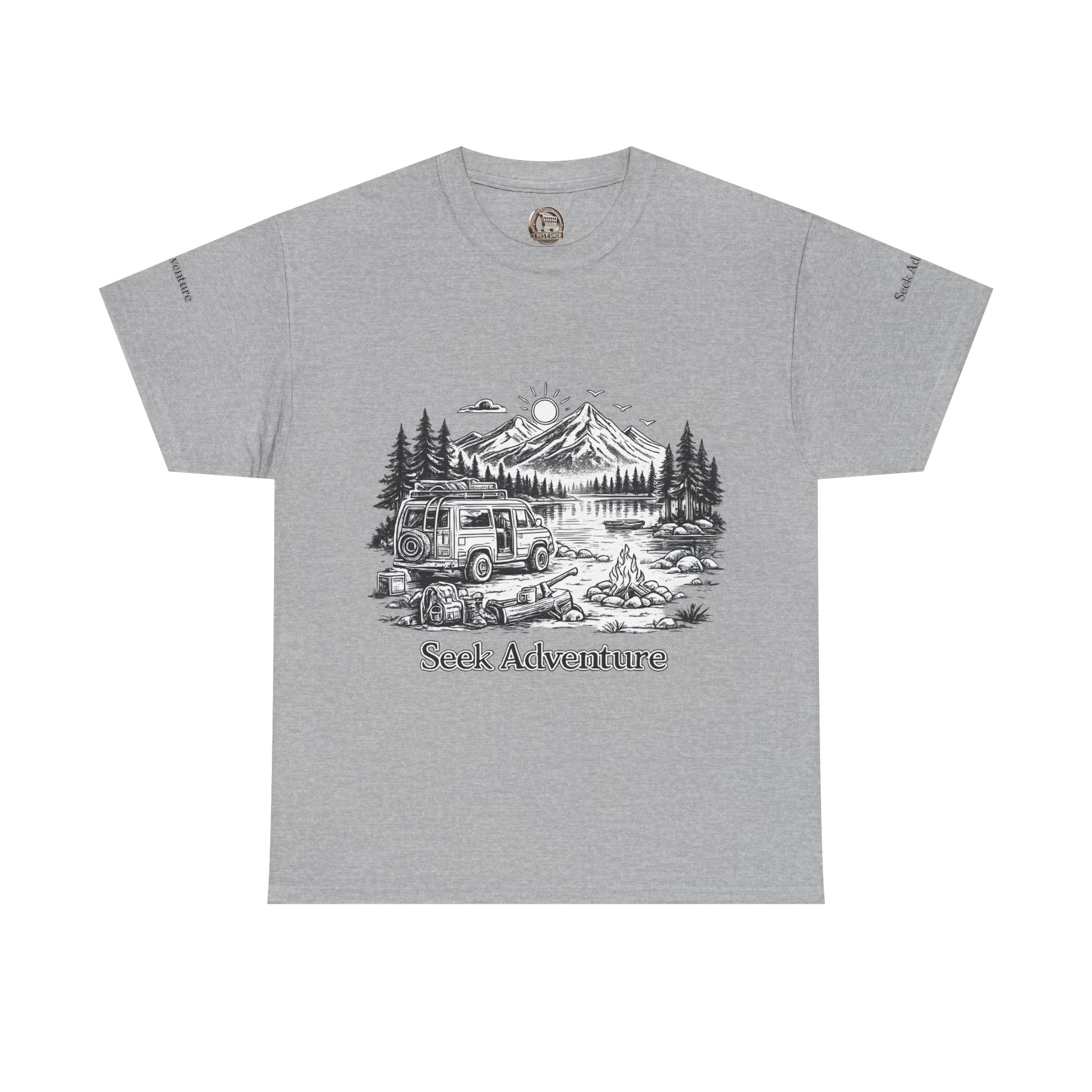 12662886777990793163_2048.jpeg Unisex Heavy Cotton Tee — "Seek Adventure" Design Minimal-Line