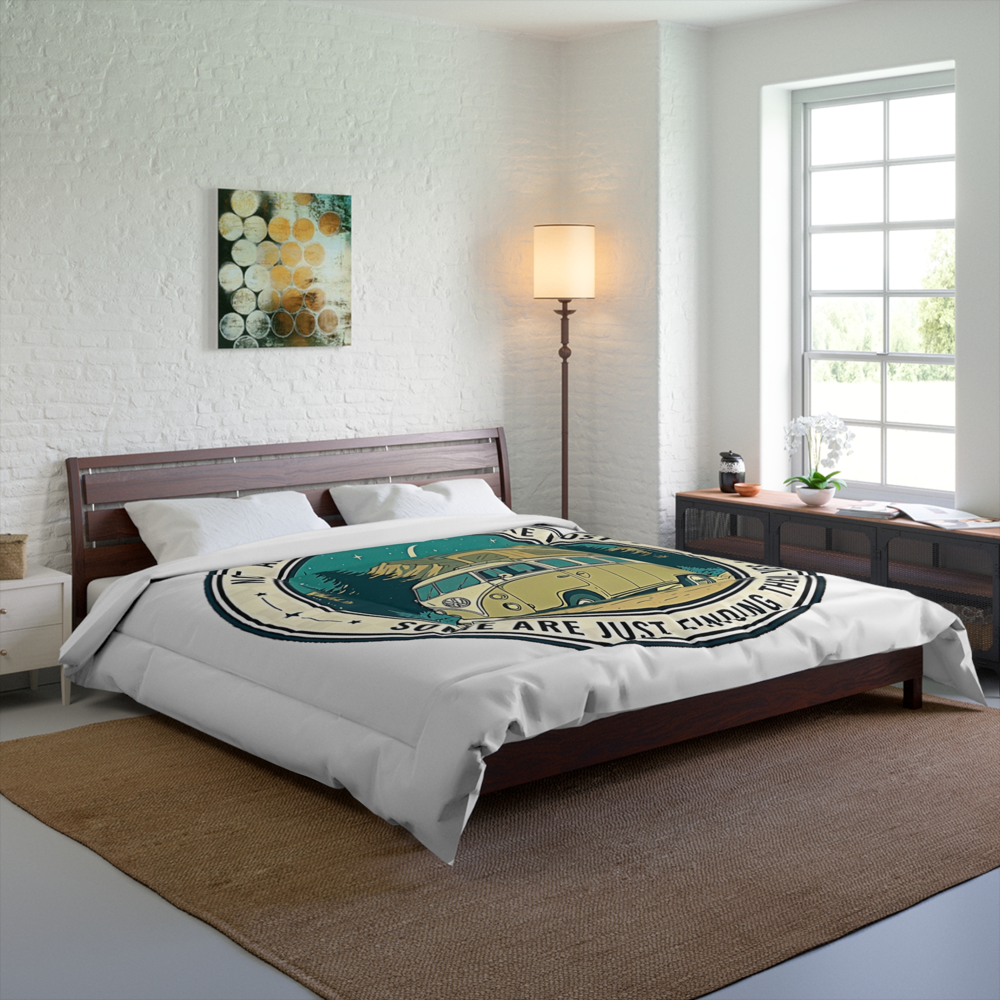 Comforter — “Not All Who Wander Are Lost” Camper Bedding