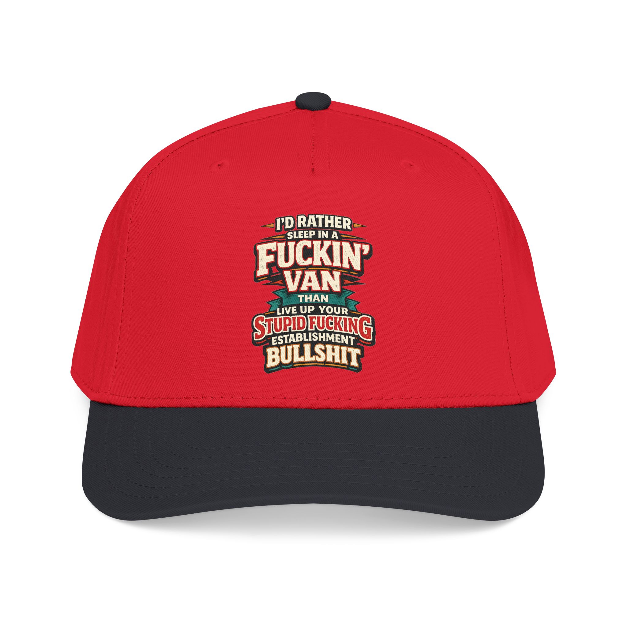 Baseball Cap - "I´d Rather Sleep in A Fucking Van" Design F**K-Line