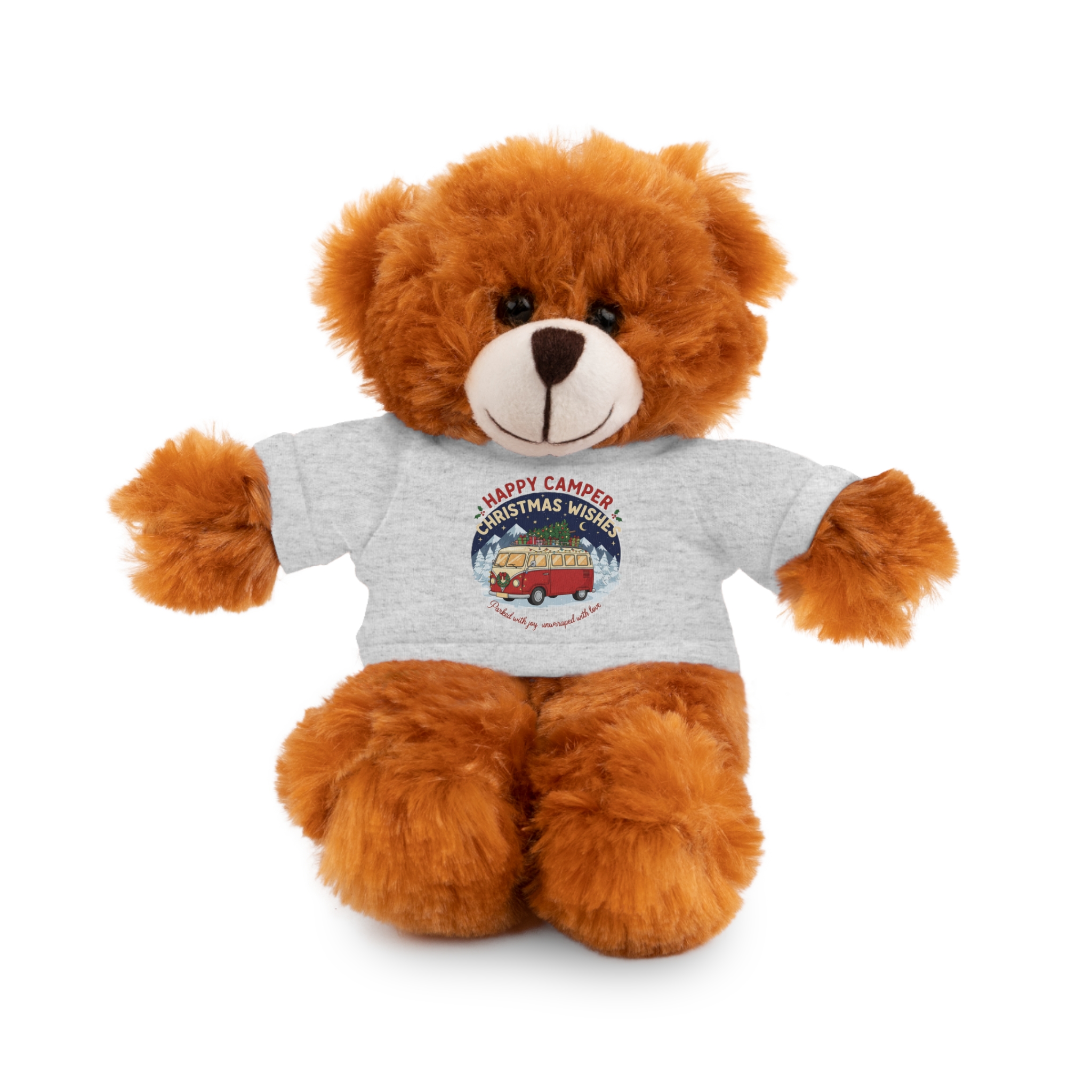 12685905593655215572_2048-1.jpeg Happy Christmas Teddy Bear with 'Happy Camper Christmas Wishes' Tee