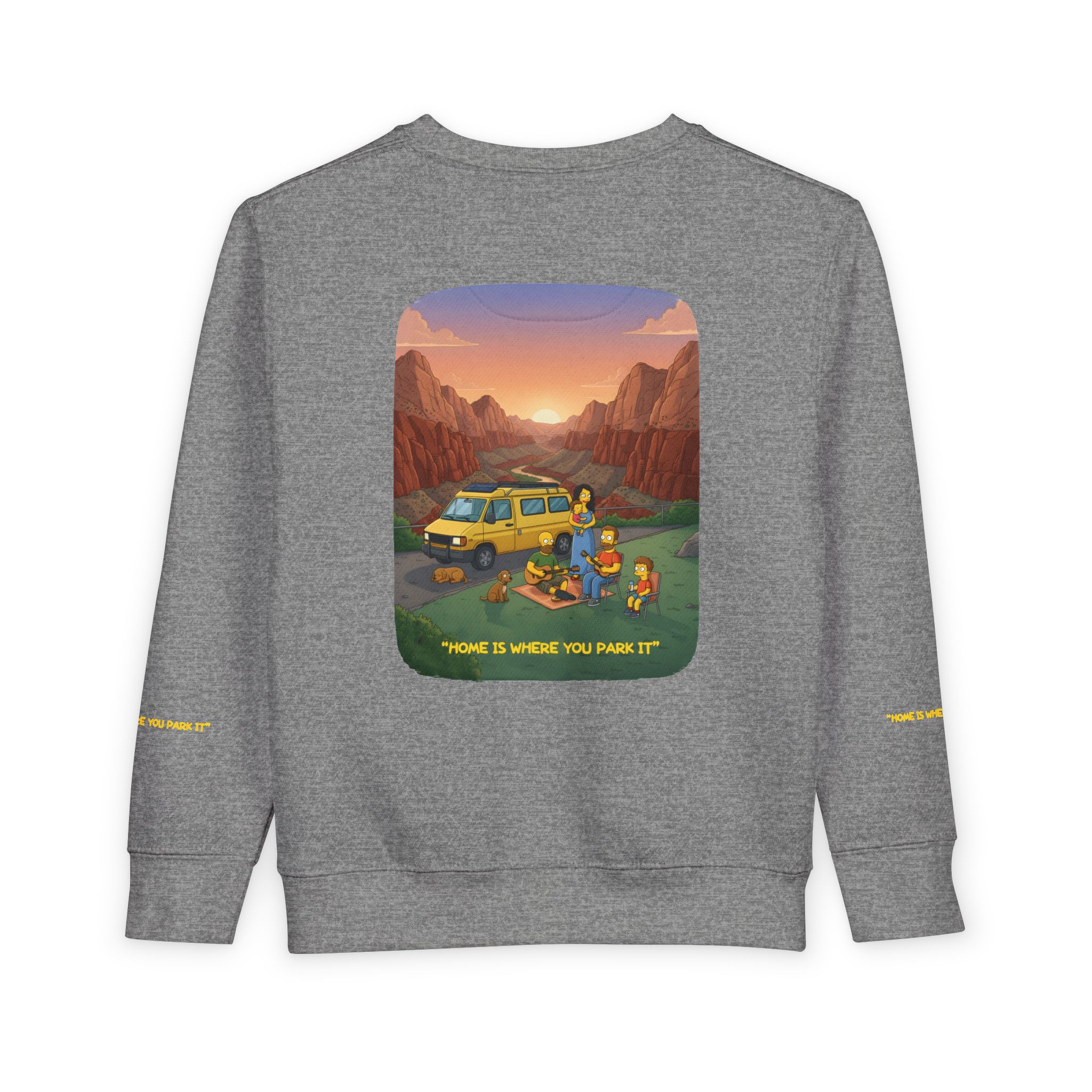 Toddler Sweatshirt - "Home Is Where You Park It" (Design Sitcom-Line)