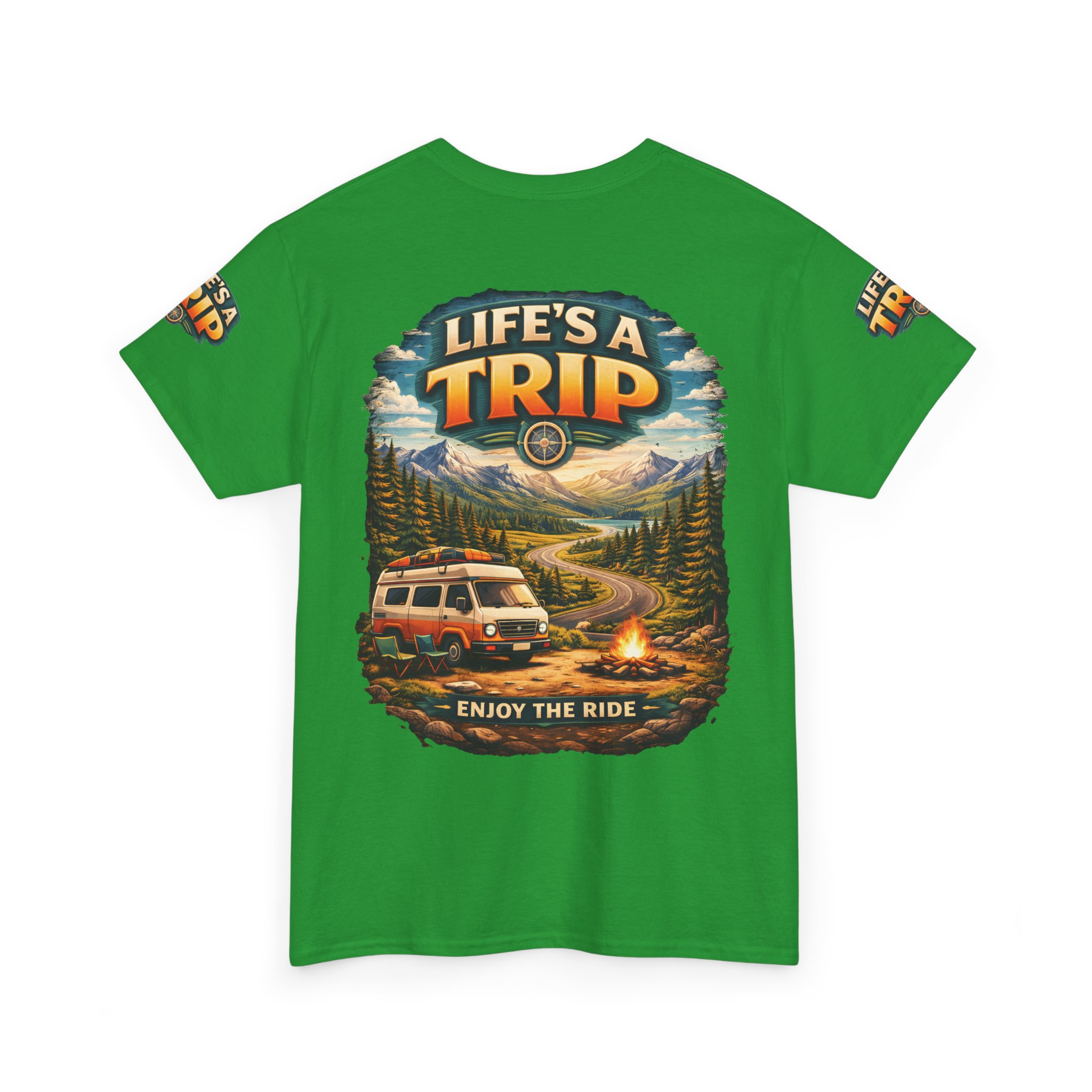 12694382940354251050_2048.jpeg Unisex Heavy Cotton Tee — "Live´s A Trip-Enjoy The Ride" Design Scenic-Line