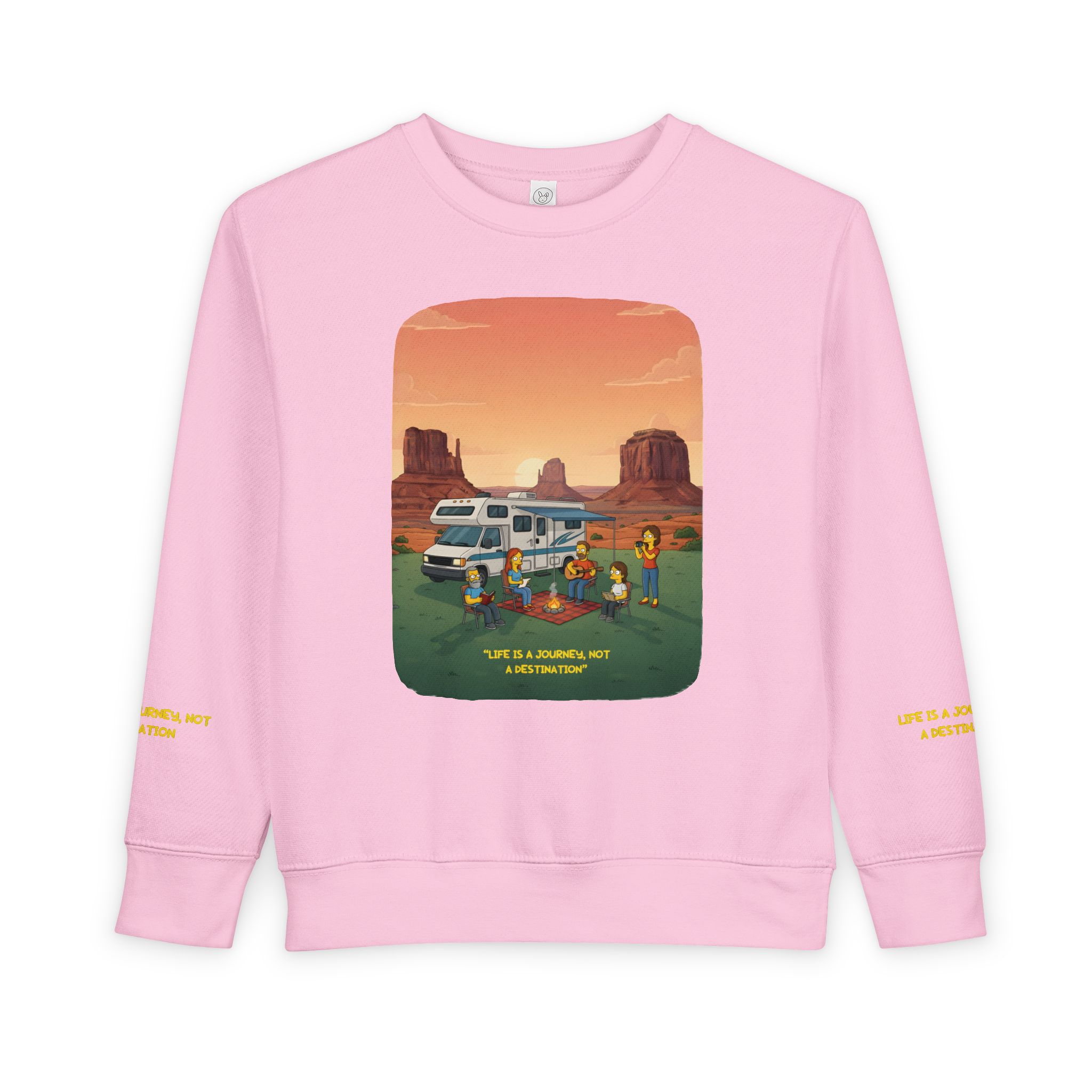 Toddler Sweatshirt - "Life Is A Journey-Not A Destination" (Design Sitcom-Line)