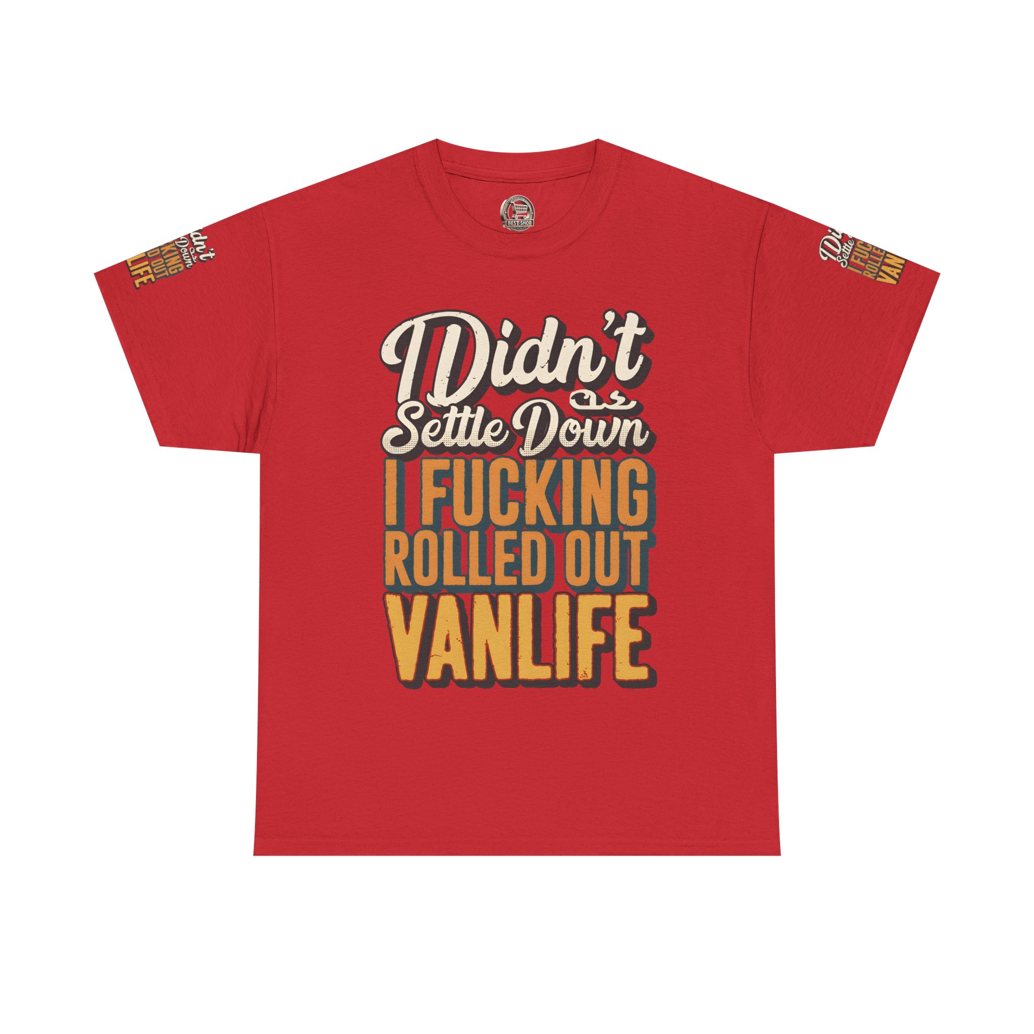 12712650259185746639_2048.jpeg Unisex Heavy Cotton Tee — "Dind´t Settle Down" Design F**K-Line